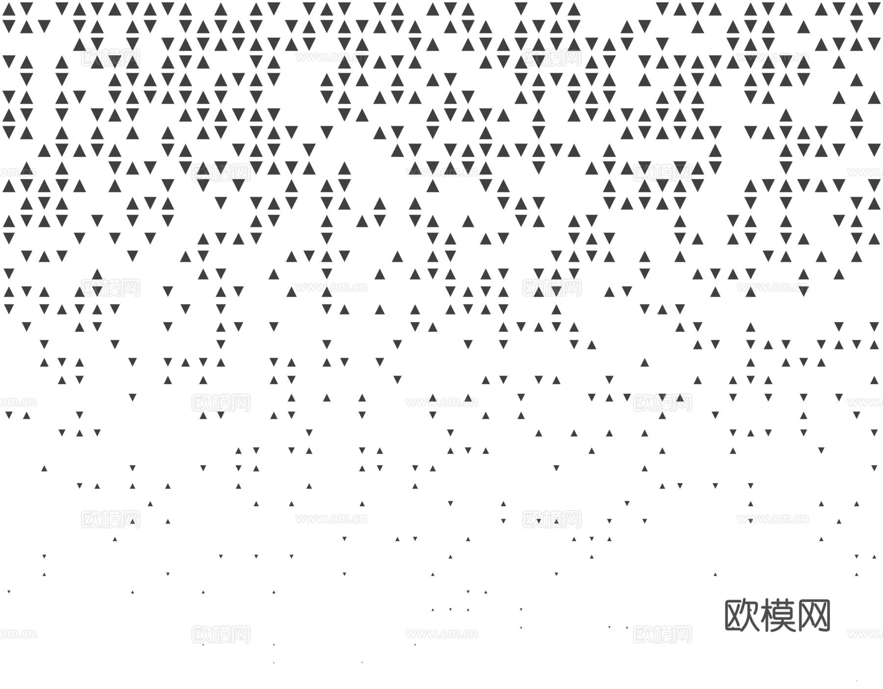 无缝双向三角形渐变规律排布穿孔板