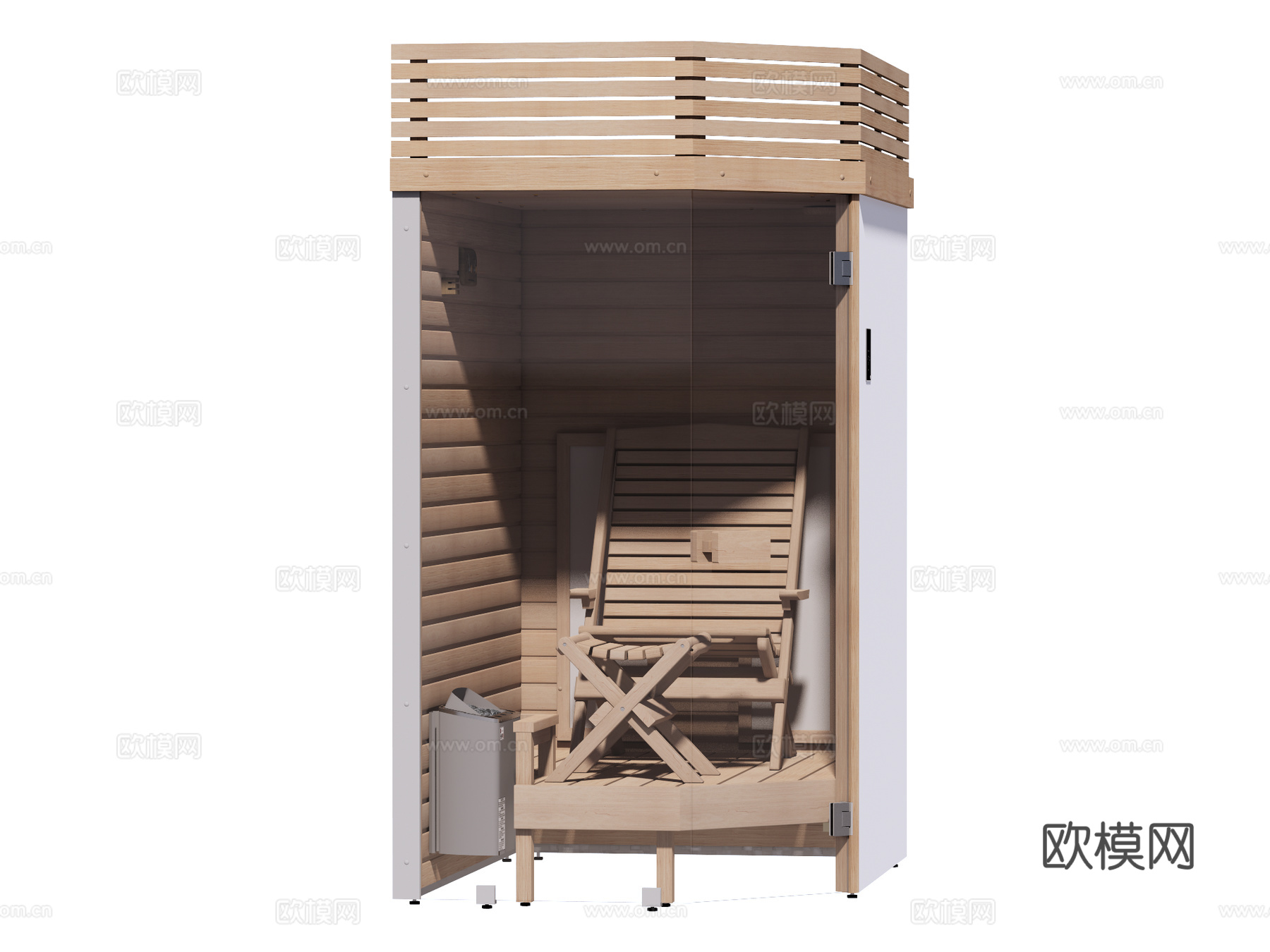 桑拿SPA 桑拿房 家装工装su模型