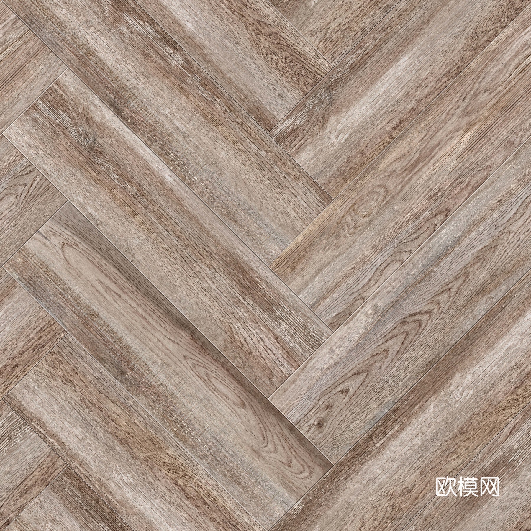 无缝人字拼旧木地板