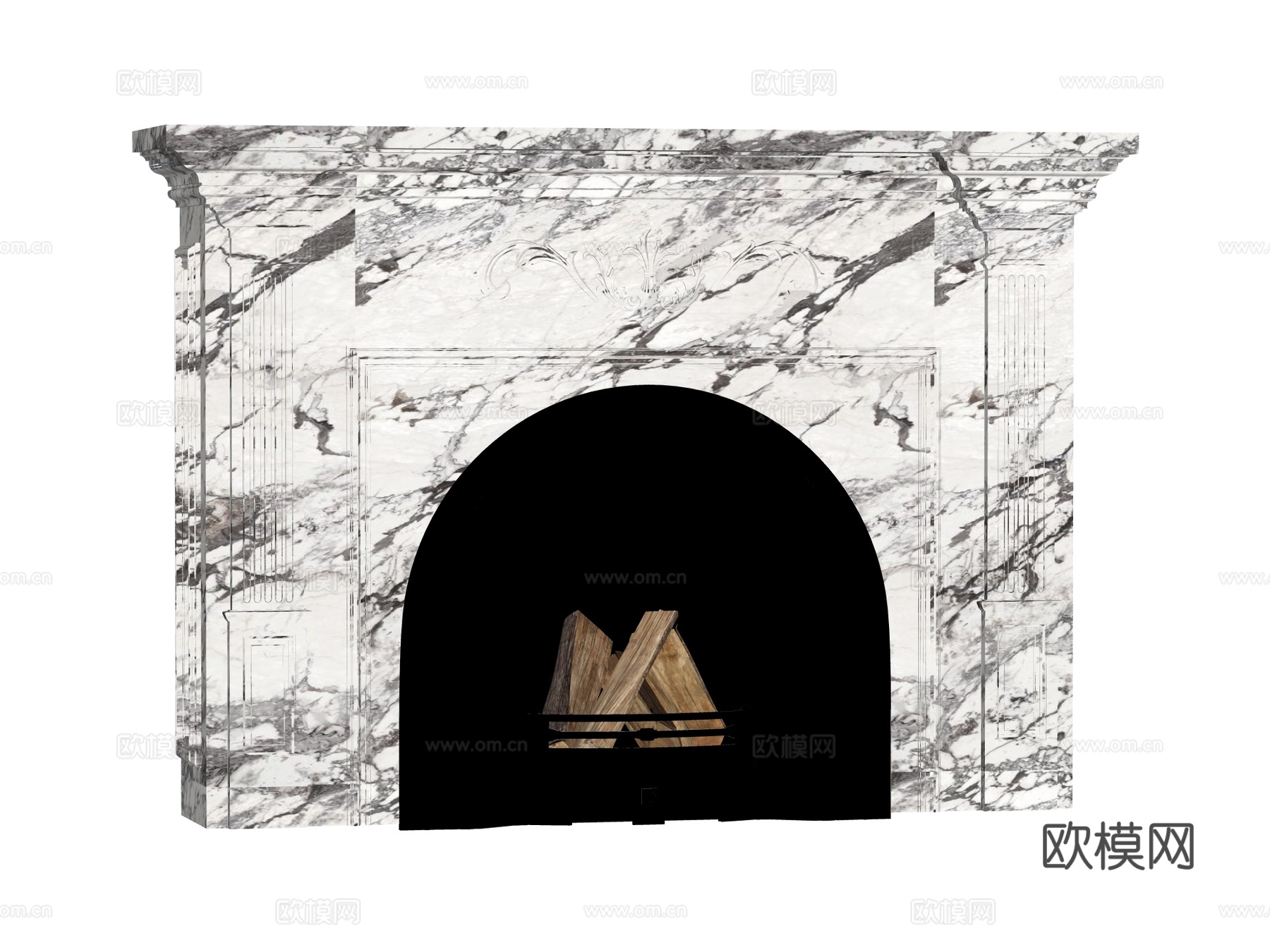 壁炉 装饰壁炉su模型