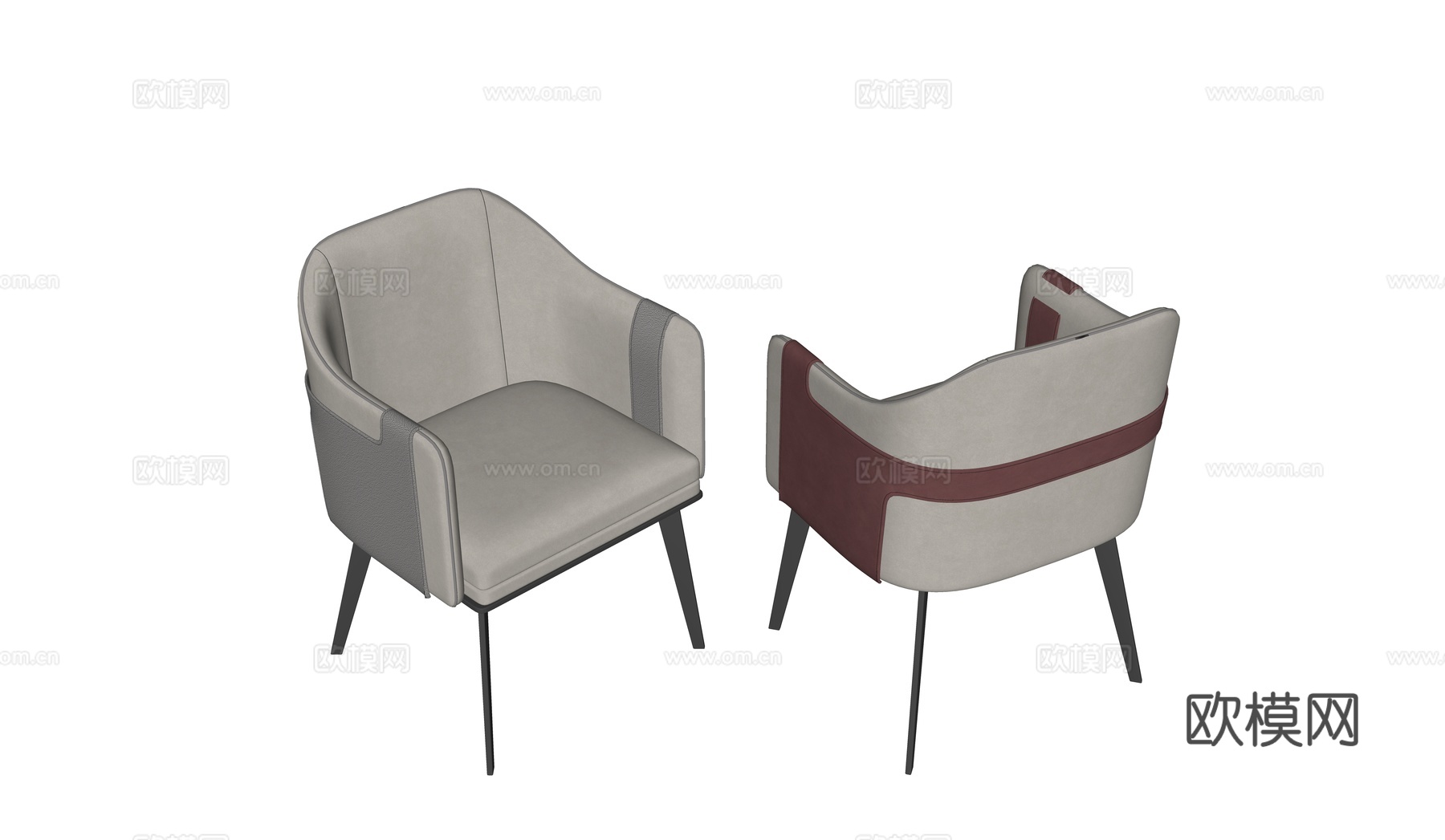 现代休闲椅su模型