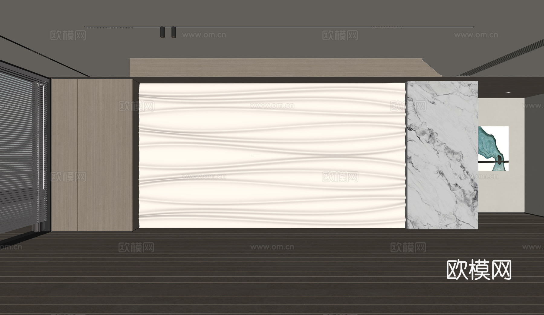 现代客厅 奶油客厅 沙发背景墙 客厅背景 奶油风背景墙su模型