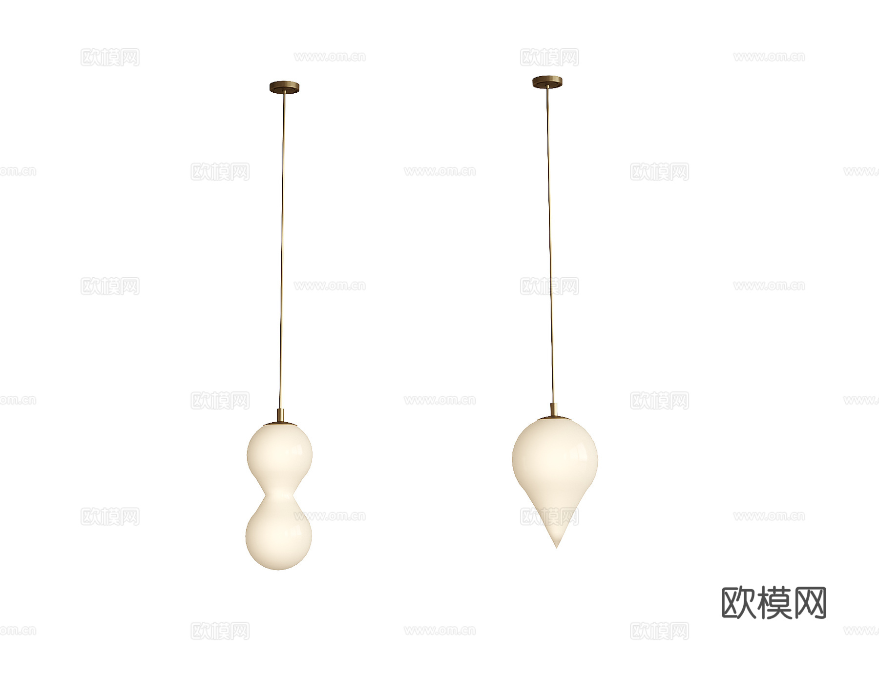 现代吊灯 床头吊灯su模型