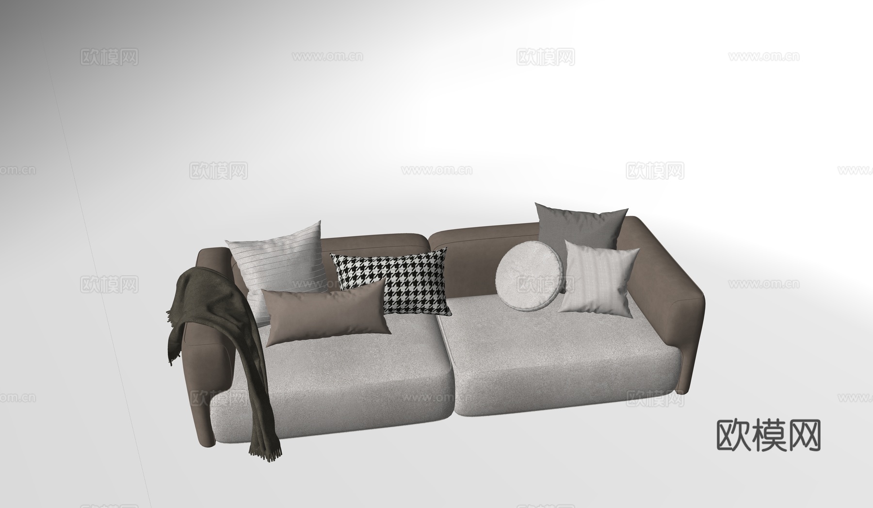 现代沙发su模型