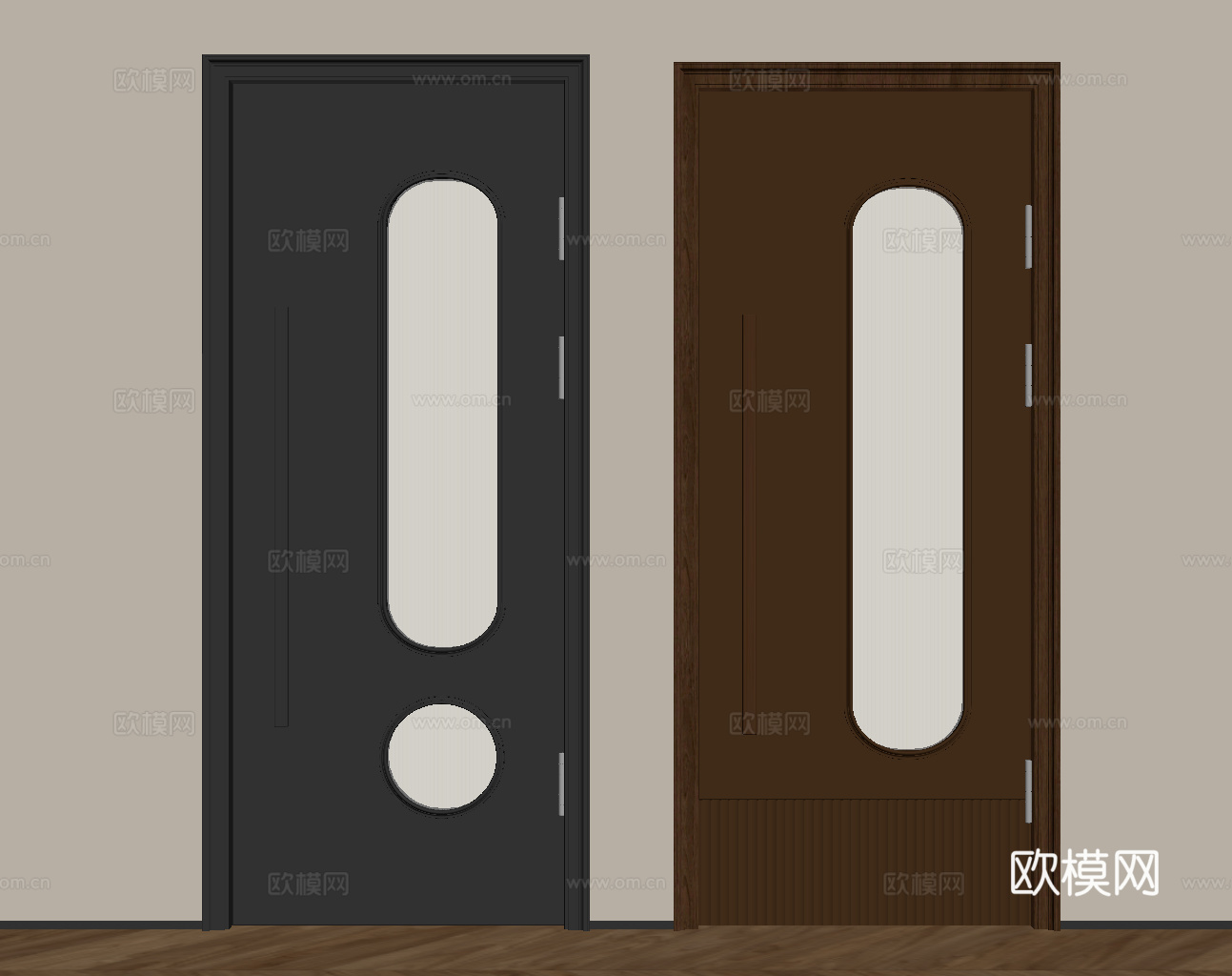 中古风门su模型