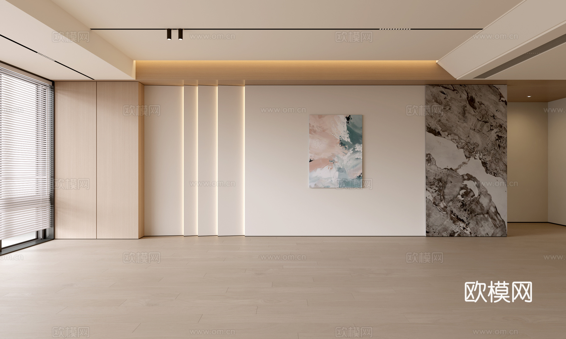 现代客厅 奶油客厅 沙发背景墙 客厅背景 奶油风背景墙su模型