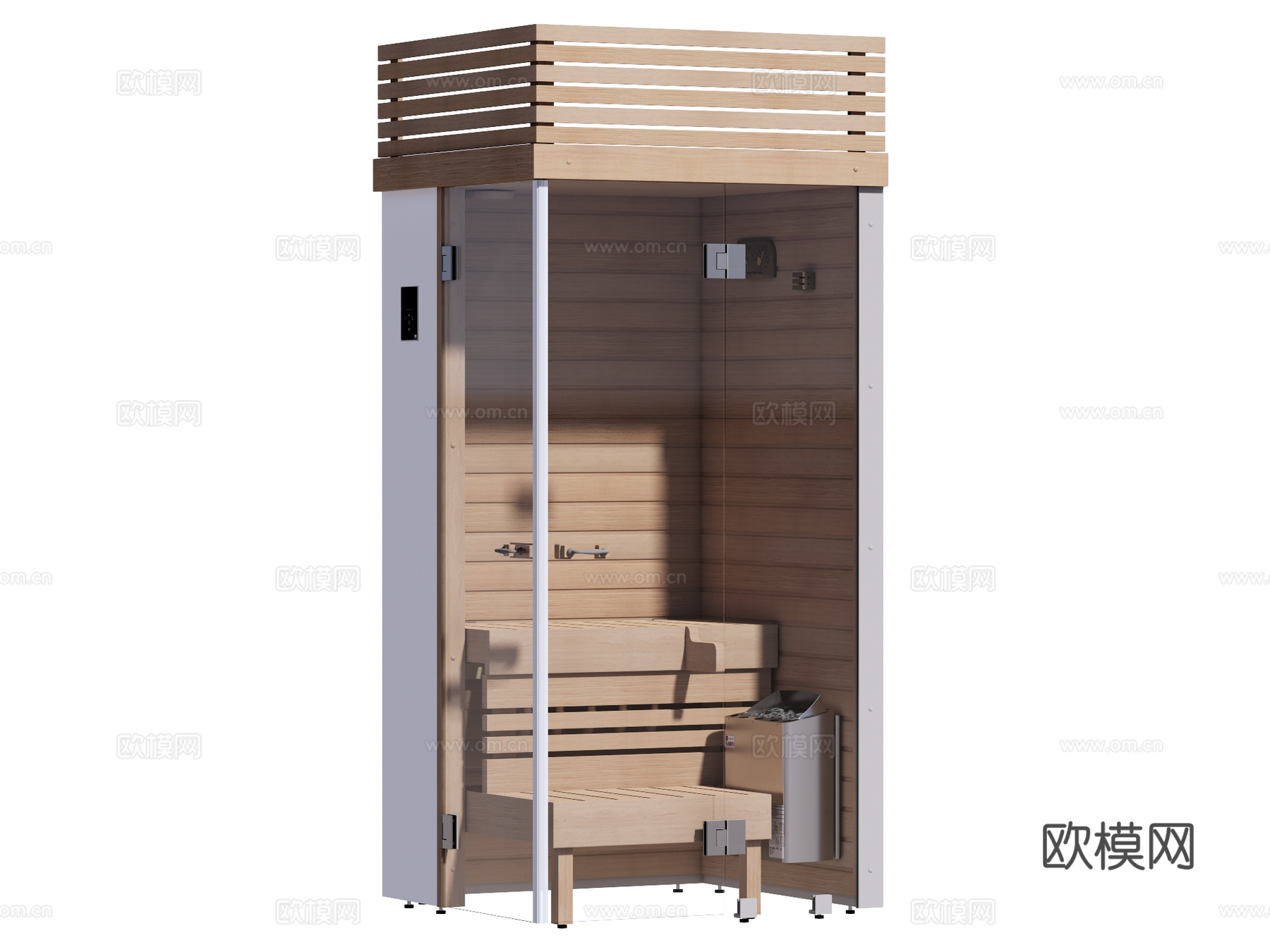 桑拿SPA 桑拿房 家装工装su模型