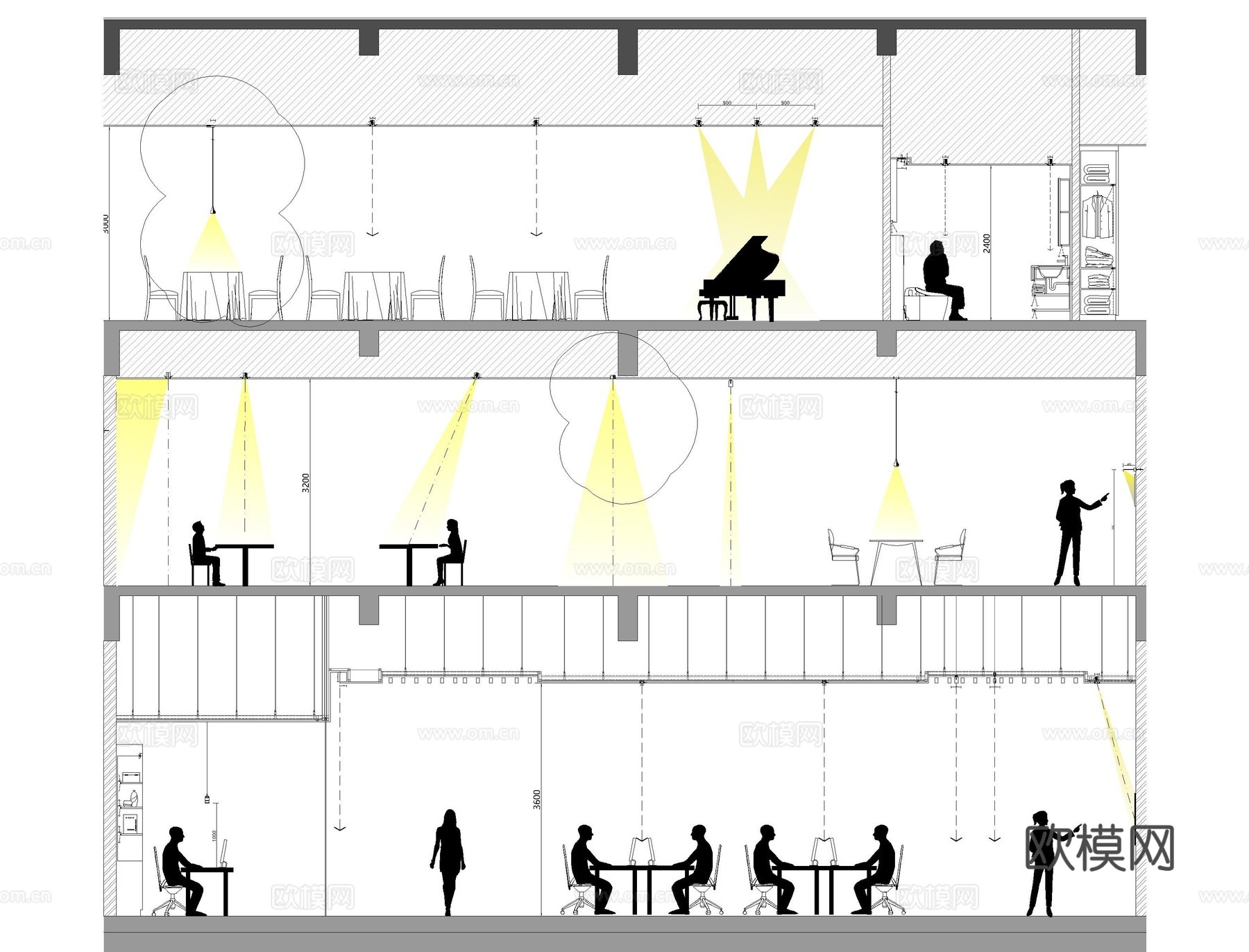 灯具CAD图库 节点图库cad施工图