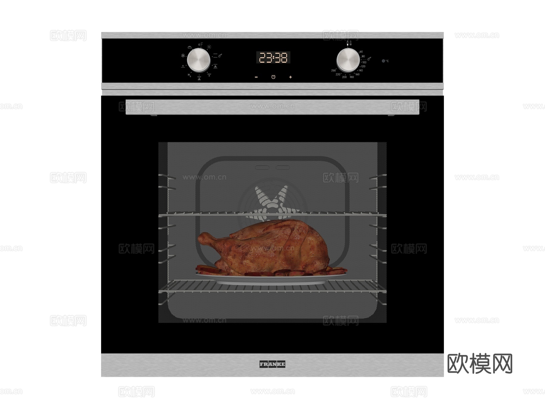 嵌入式蒸烤箱su模型