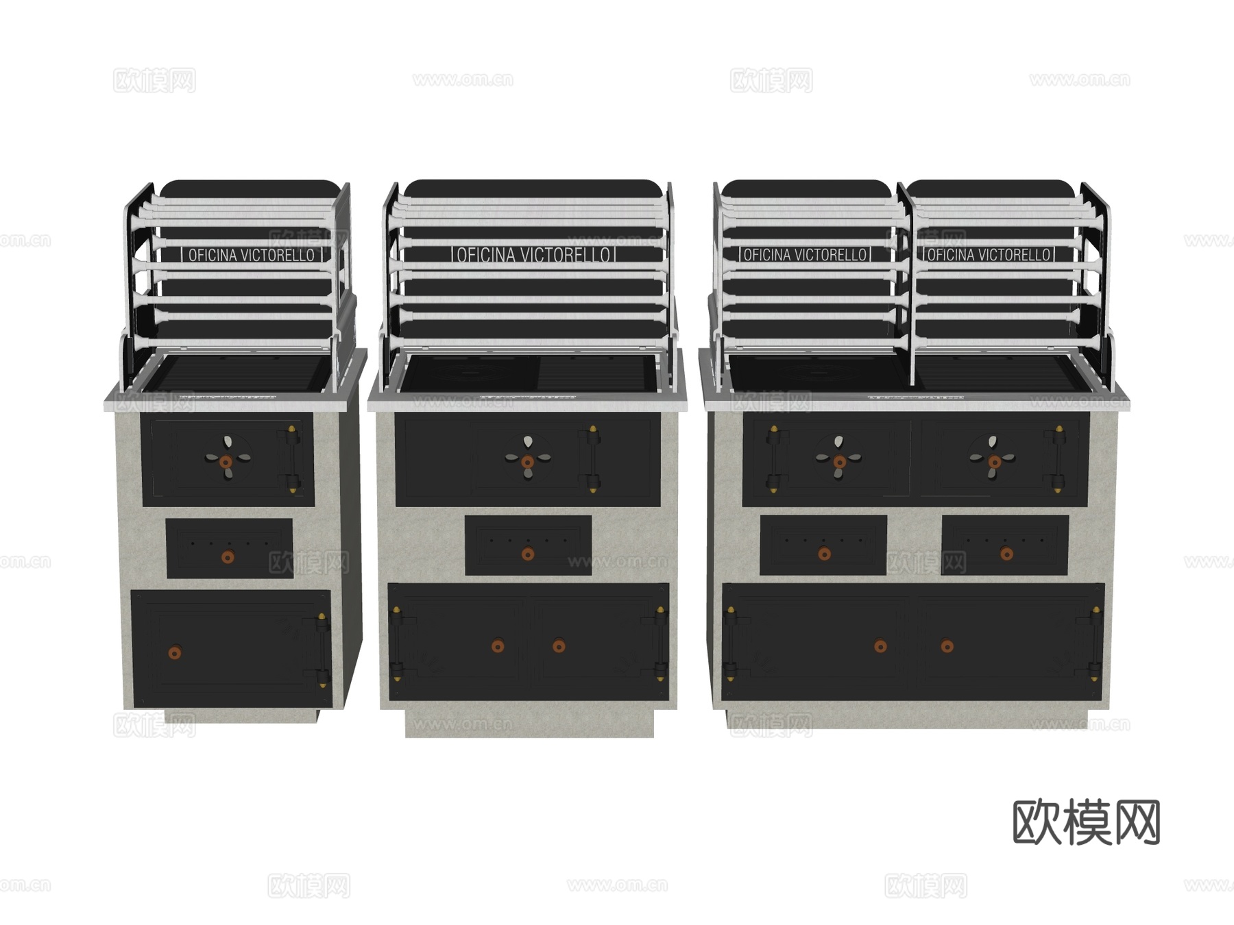 烤炉窑炉 户外烤炉窑炉 披萨窑炉su模型