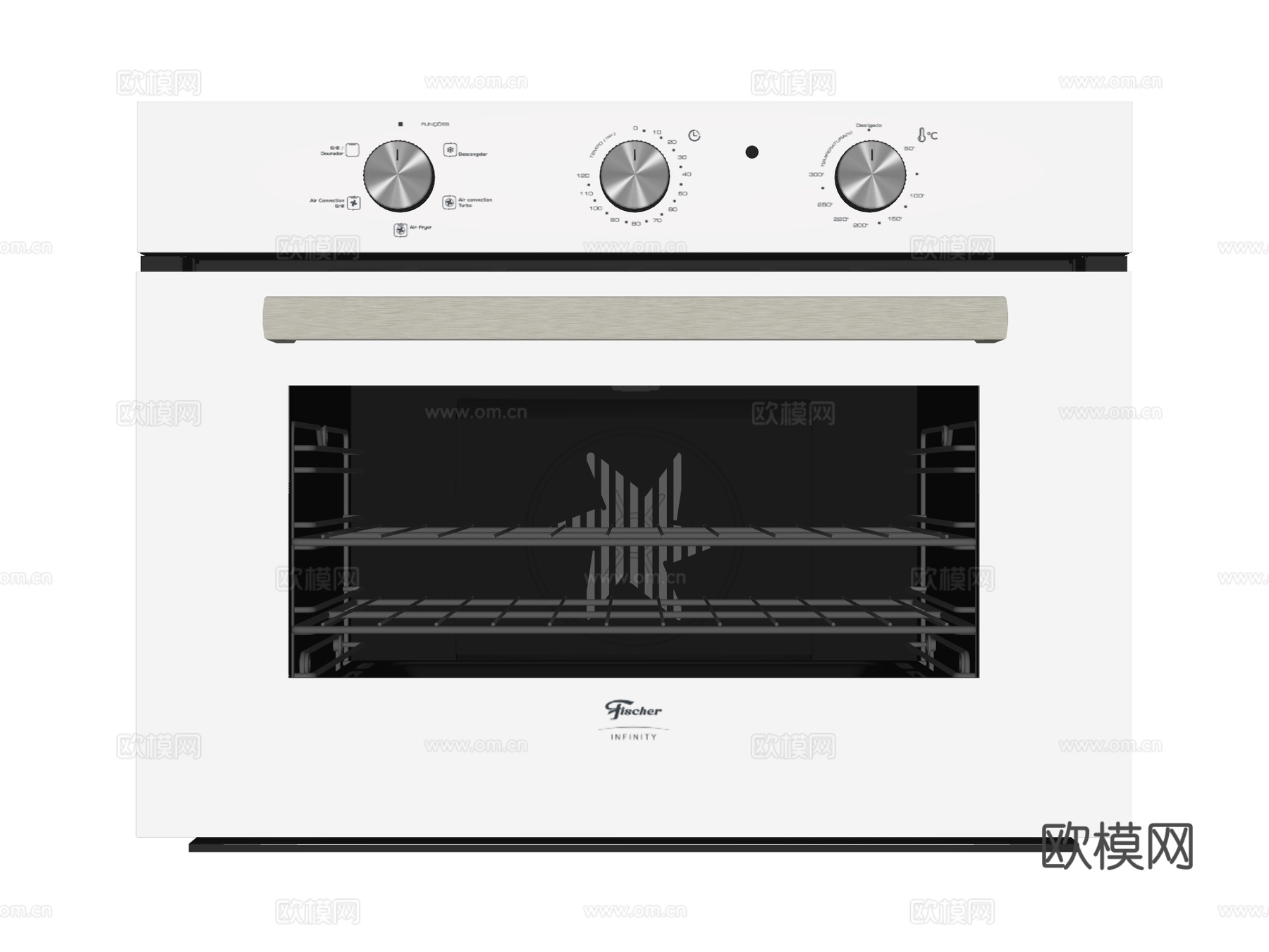 嵌入式蒸烤箱su模型