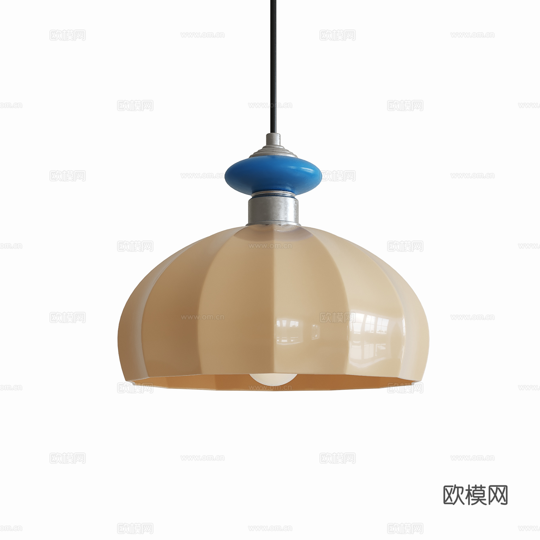 现代中古小吊灯 儿童吊灯su模型