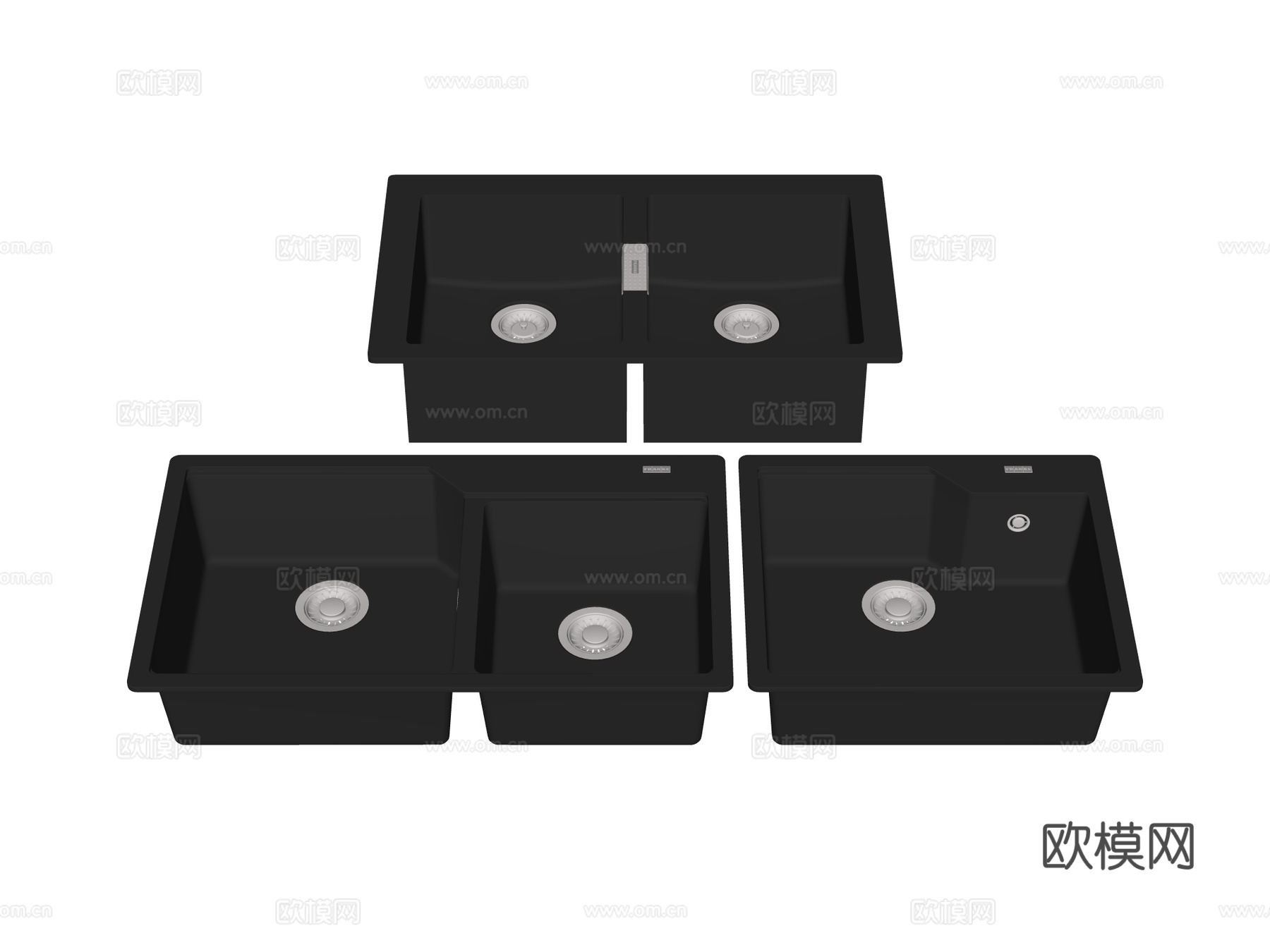 水槽菜盆洗菜盆su模型