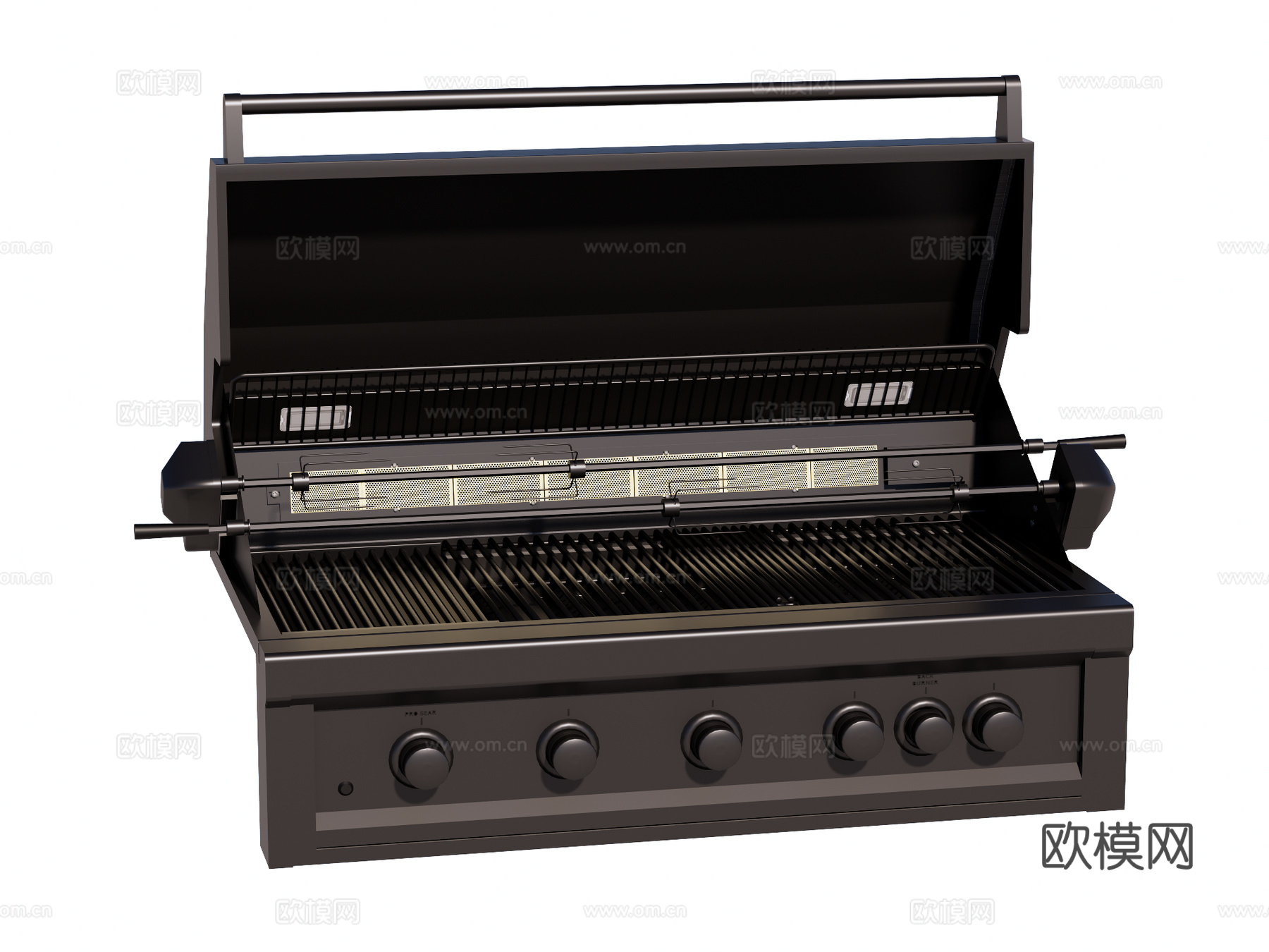商用厨房设备 烧烤炉su模型