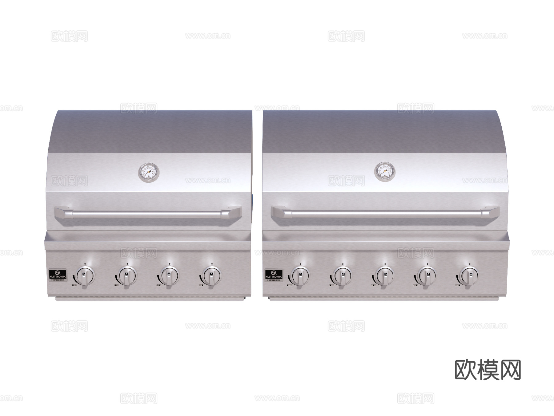 商用厨房设备 烧烤炉su模型