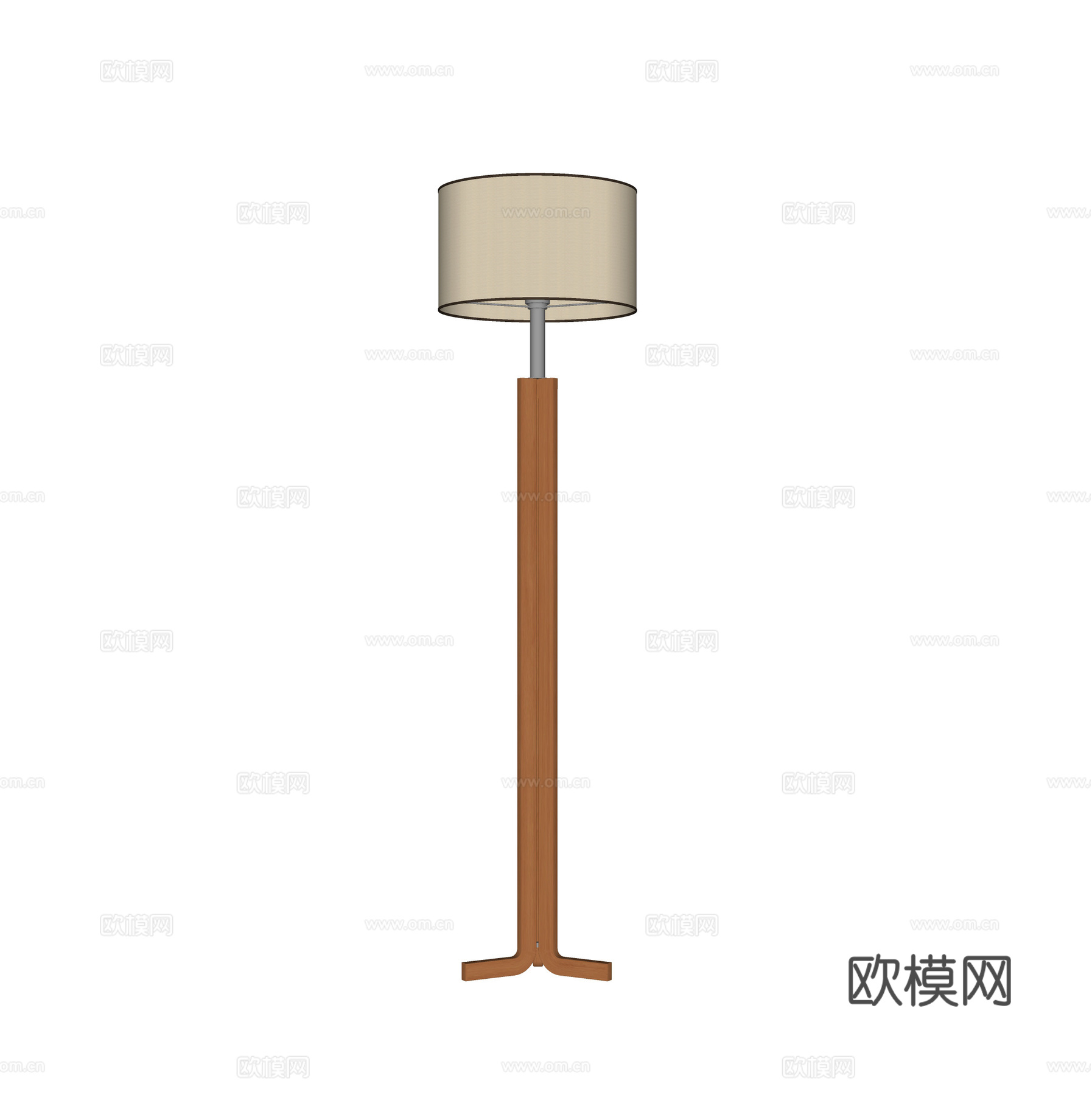 现代中古落地灯su模型