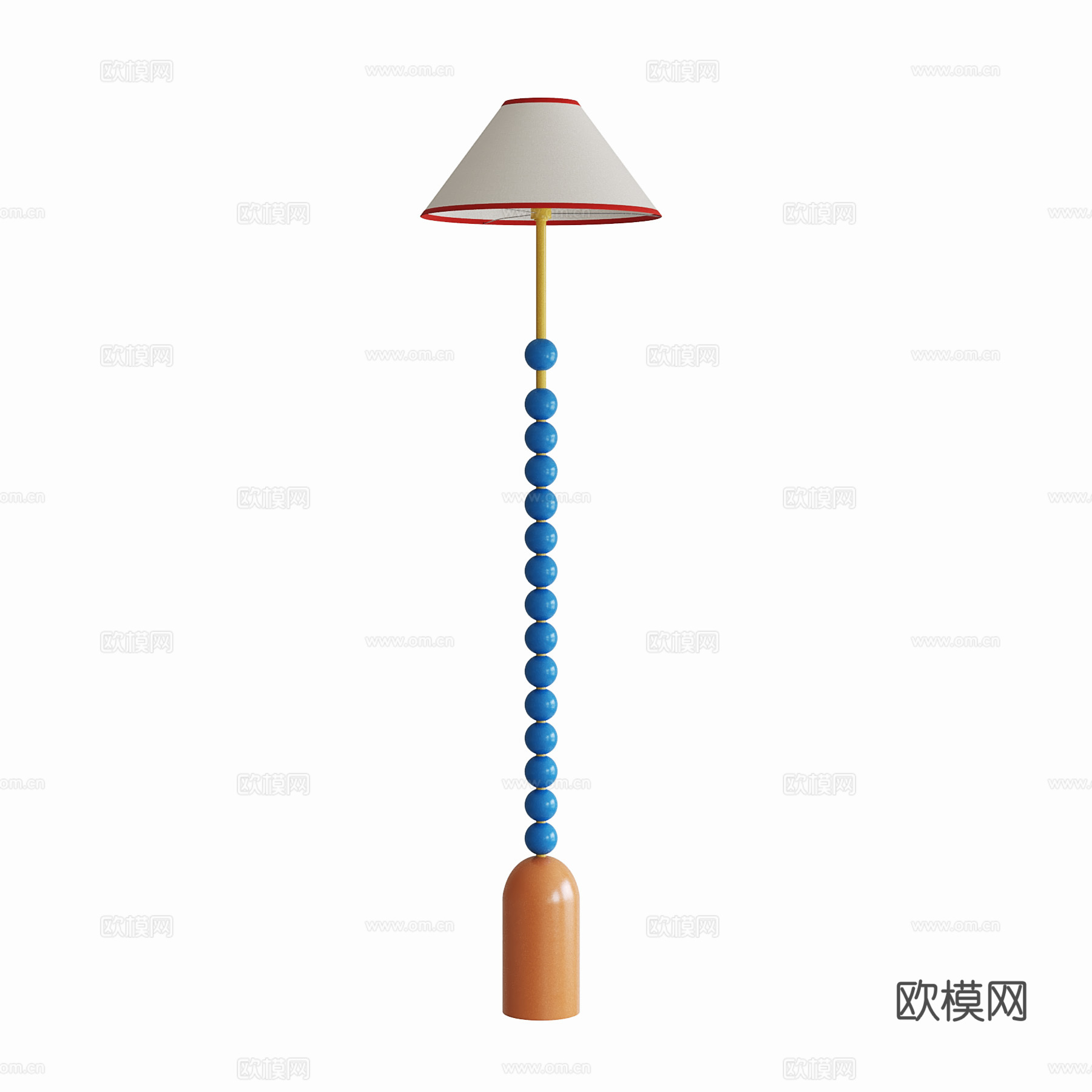 中古奶油落地灯 儿童落地灯su模型