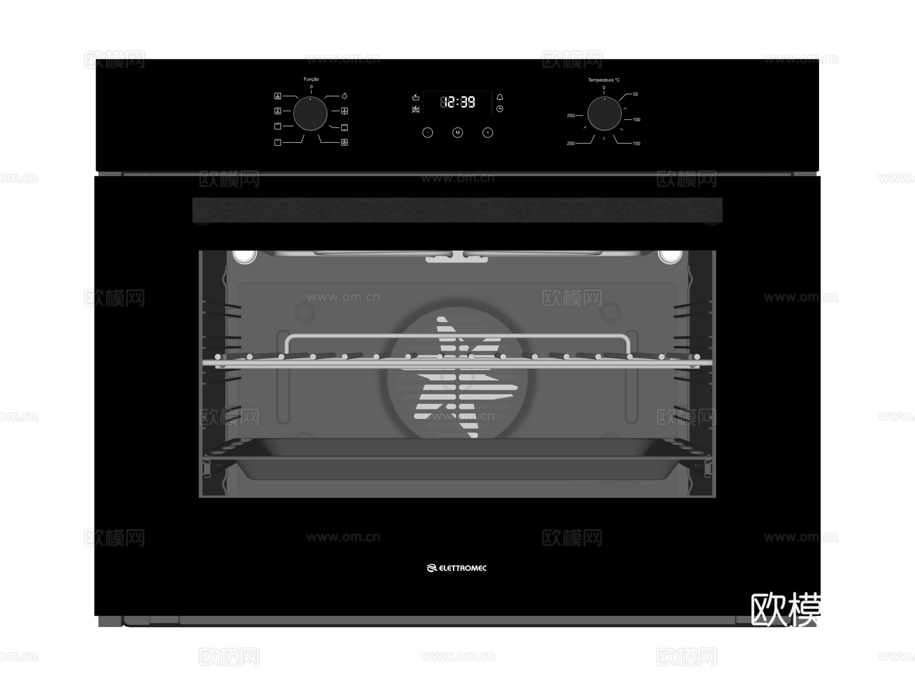 嵌入式蒸烤箱su模型