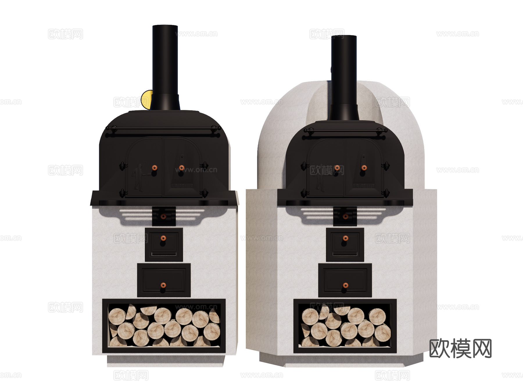 烤炉窑炉 户外烤炉窑炉 披萨窑炉su模型