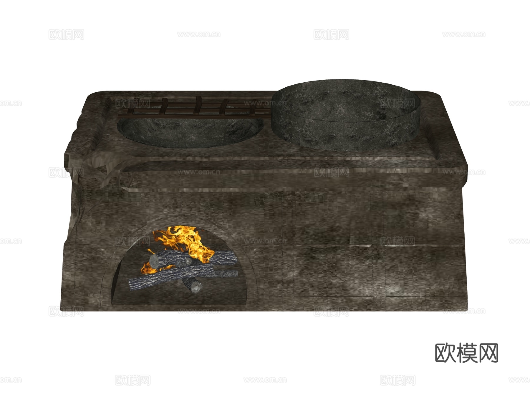 灶台 传统灶台 老式灶台 土灶台su模型su模型