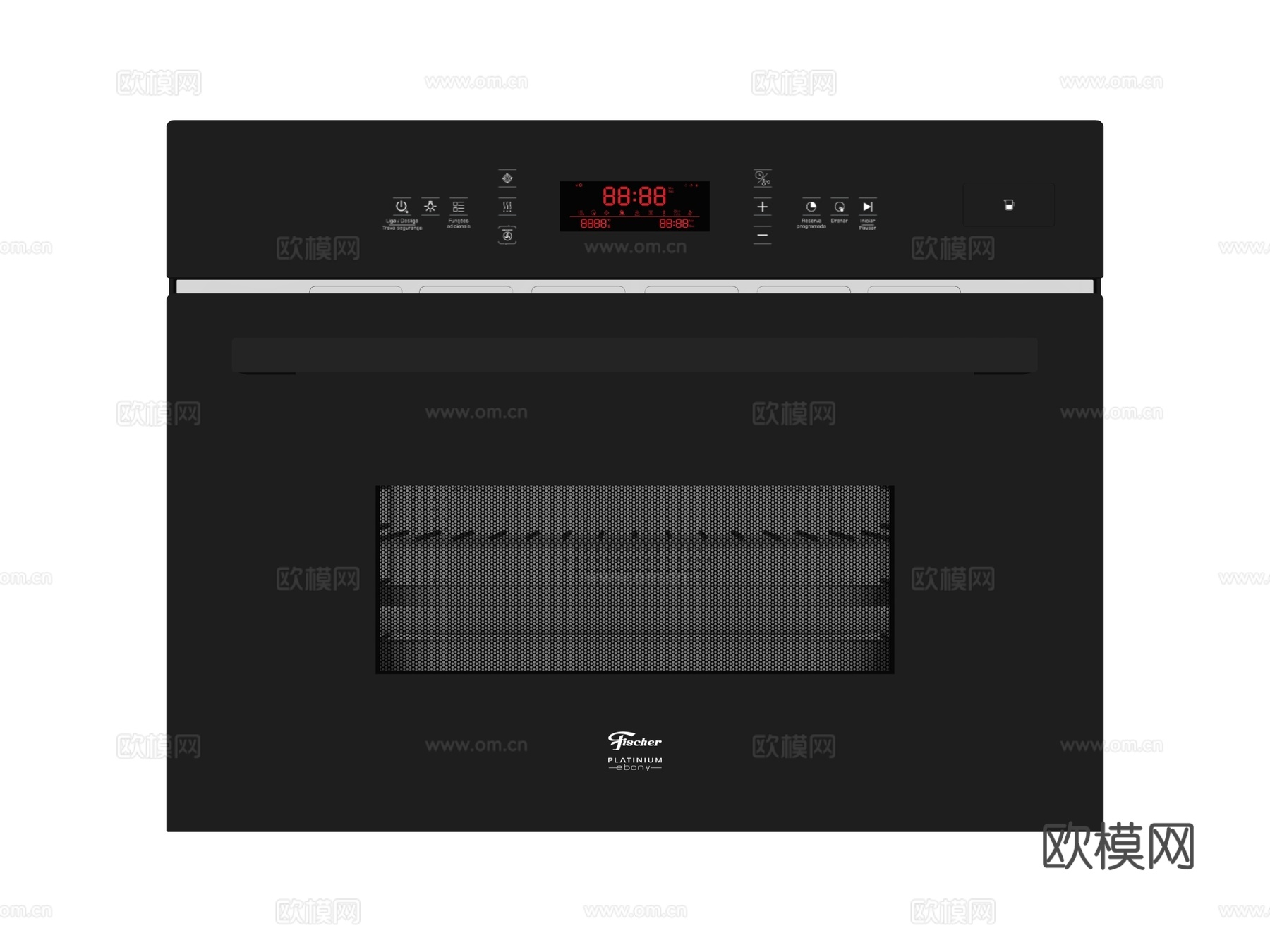 嵌入式蒸烤箱su模型