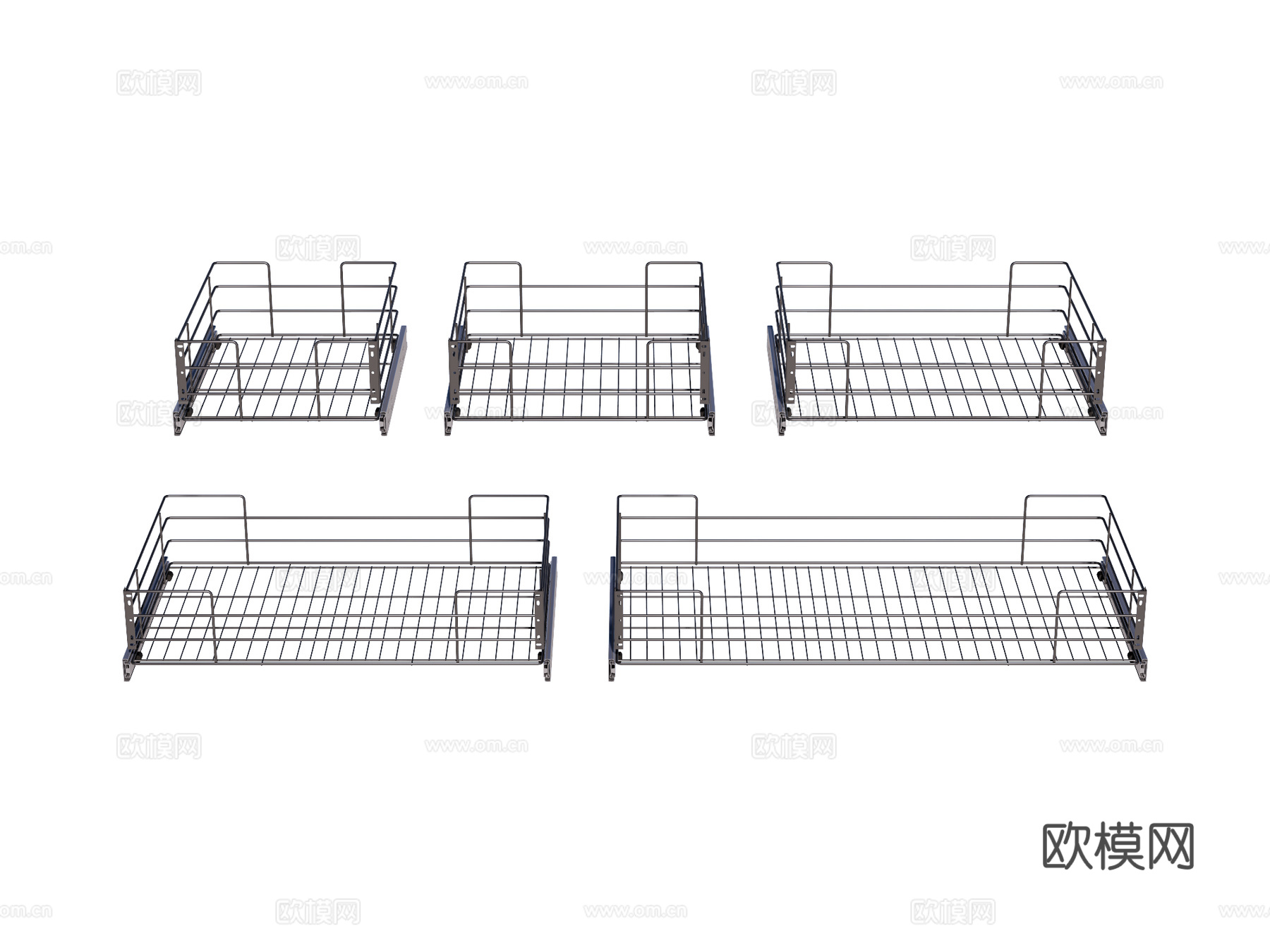 橱柜五金su模型