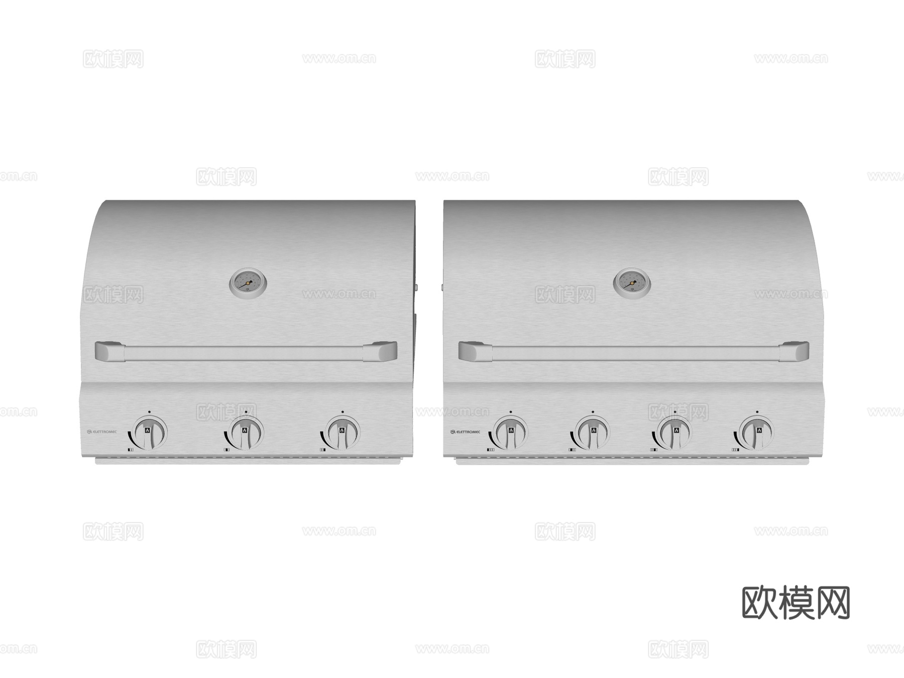 商用厨房设备 烧烤炉su模型