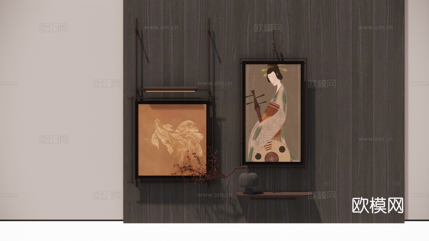 摆件 镜子 饰品 家具 家装su模型