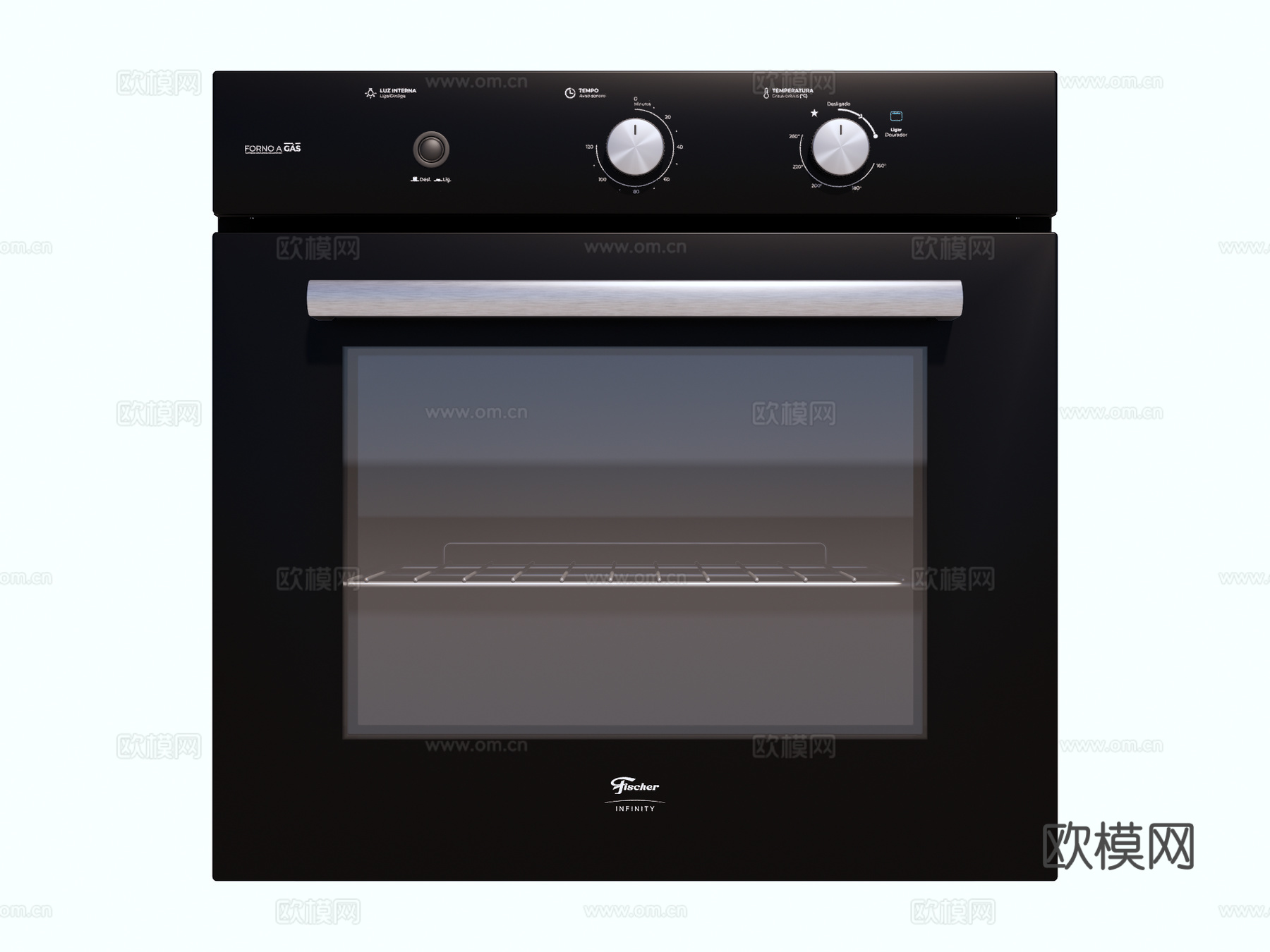 嵌入式蒸烤箱su模型