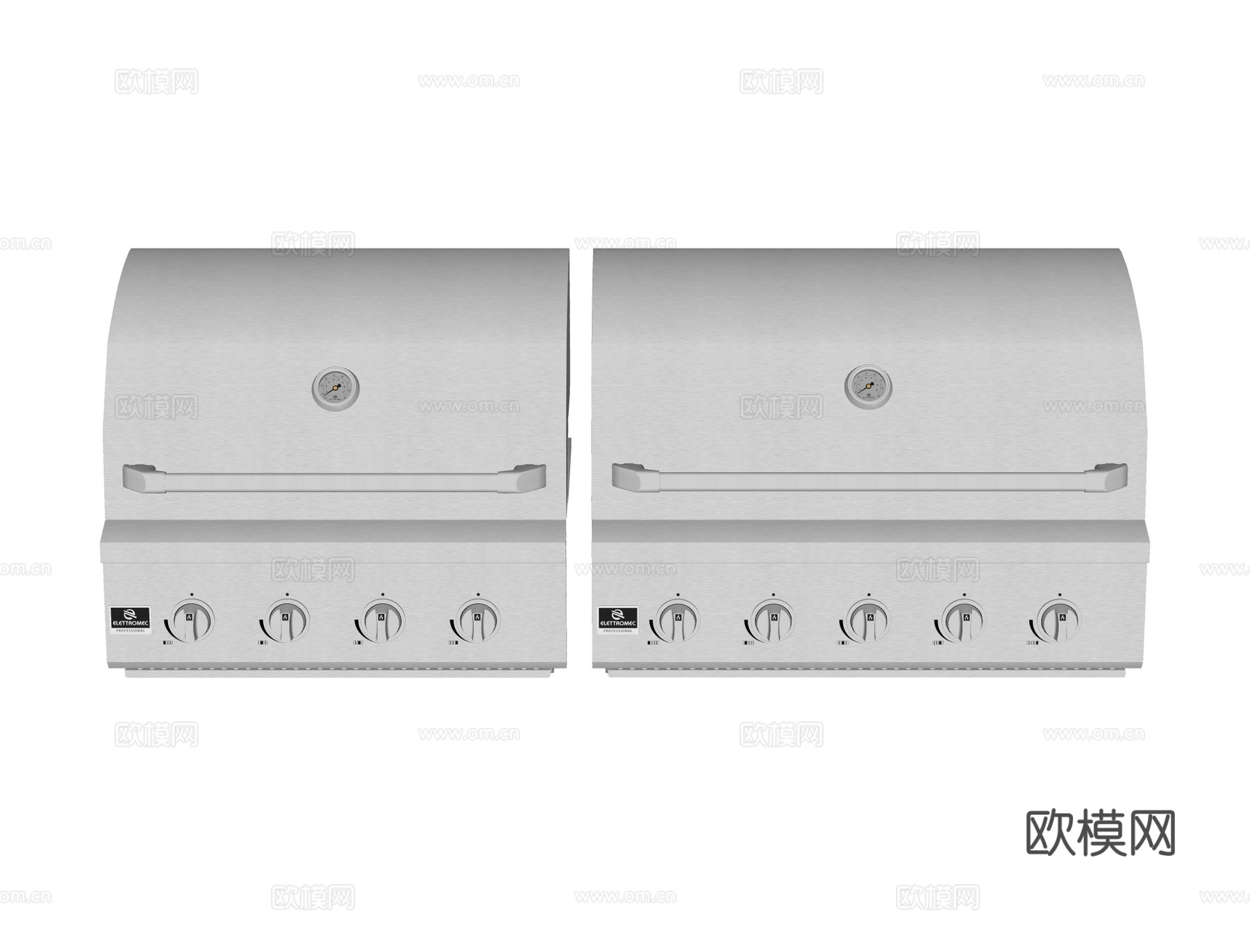 商用厨房设备 烧烤炉su模型