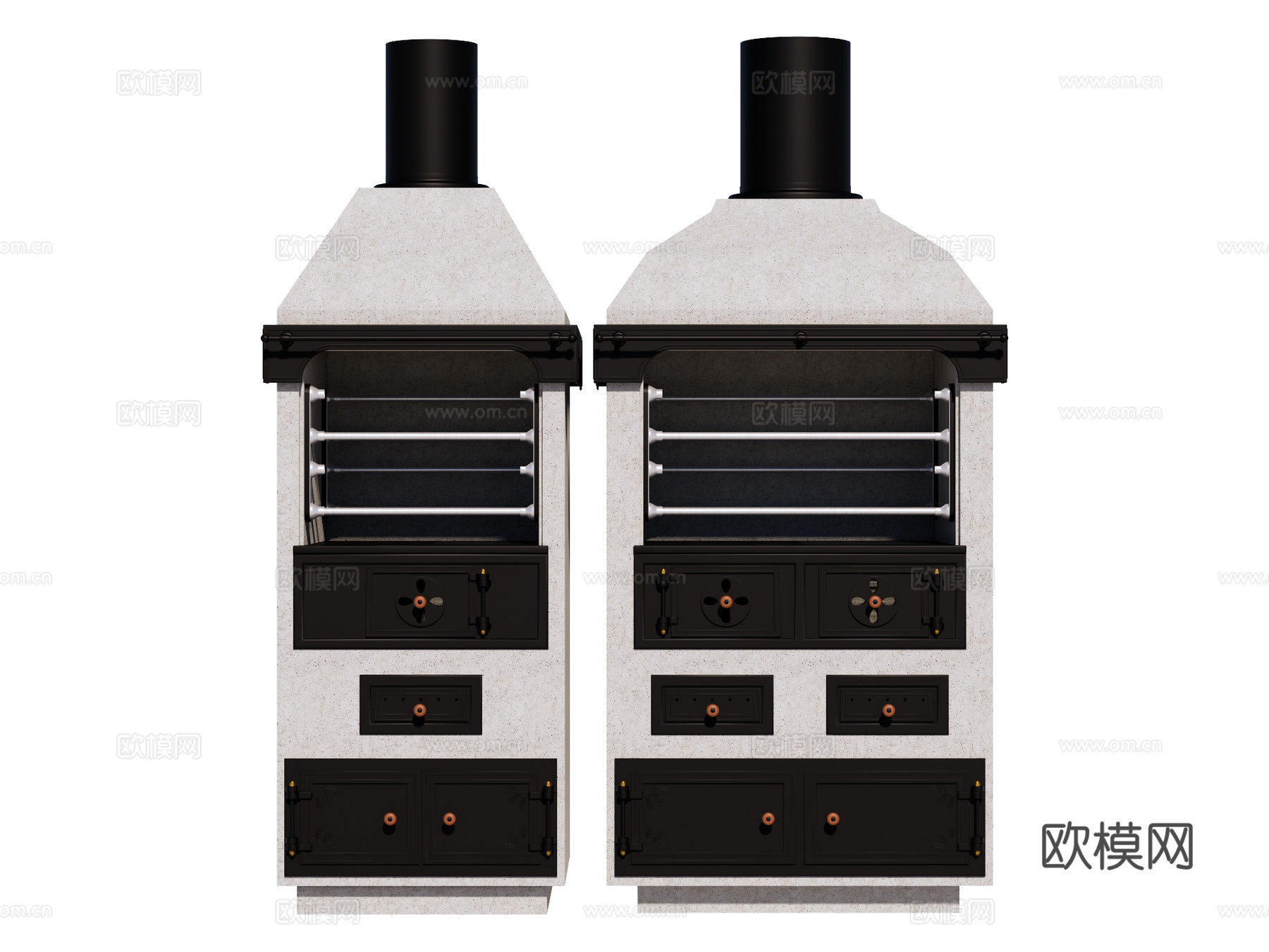 烤炉窑炉 户外烤炉窑炉 披萨窑炉su模型