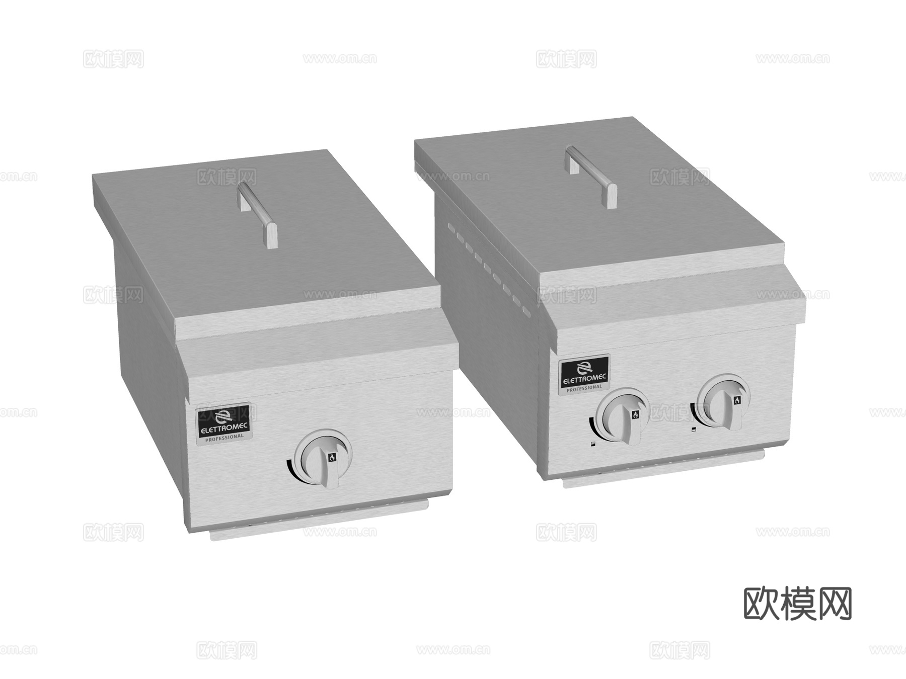 商用厨房设备 油炸锅 炸薯条机su模型su模型