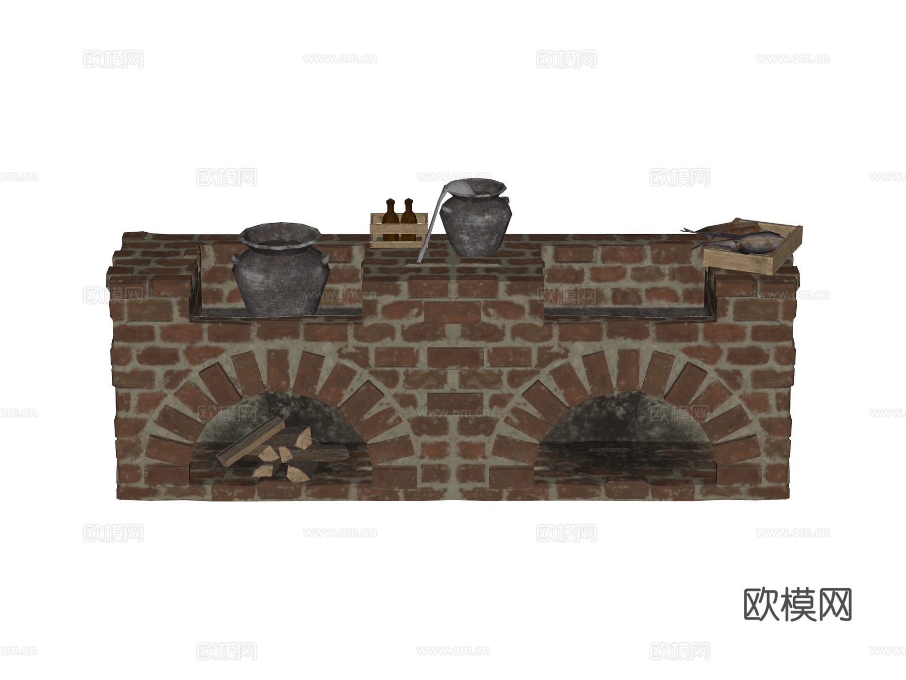 灶台 土灶 传统灶台 老式灶台su模型