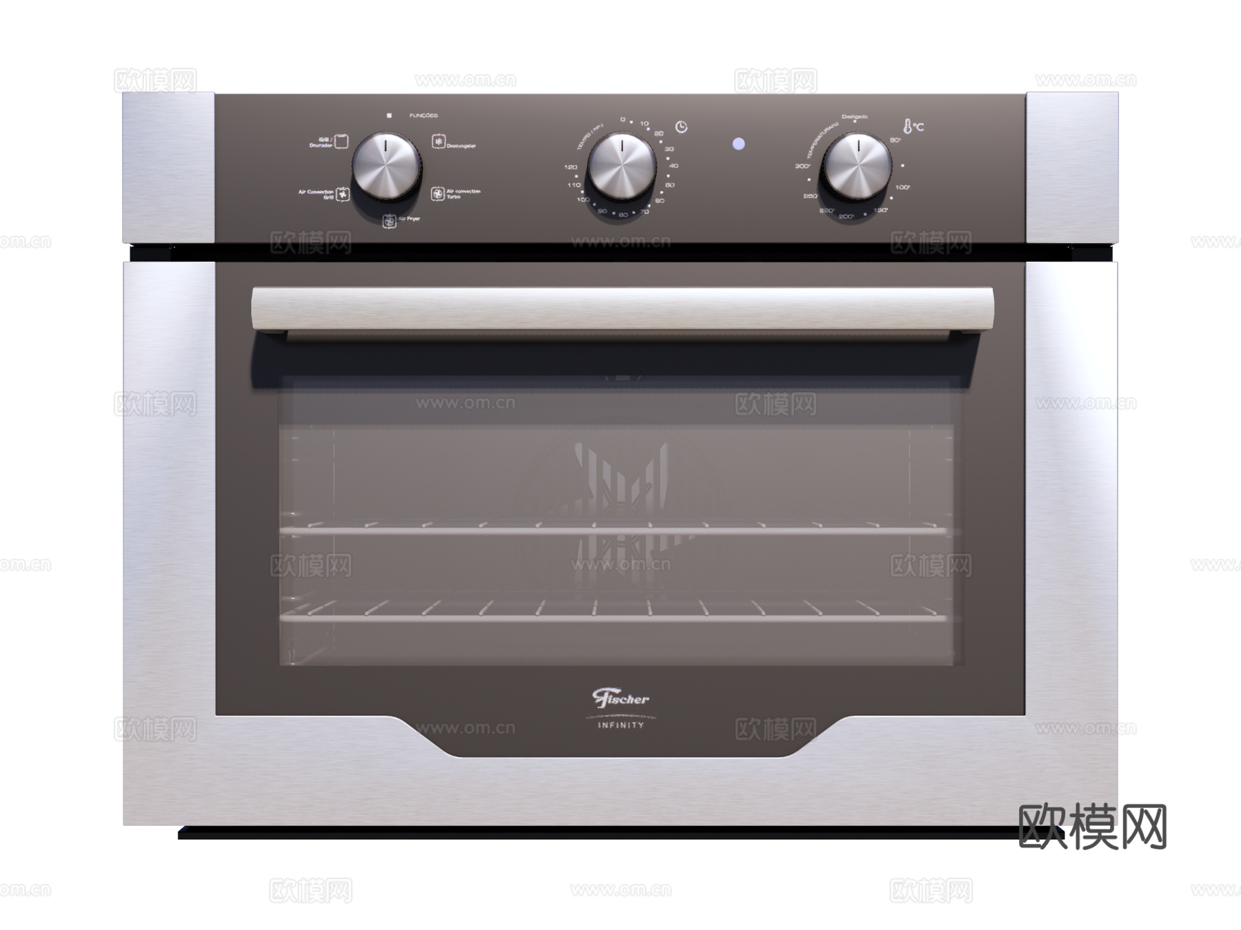 嵌入式蒸烤箱su模型