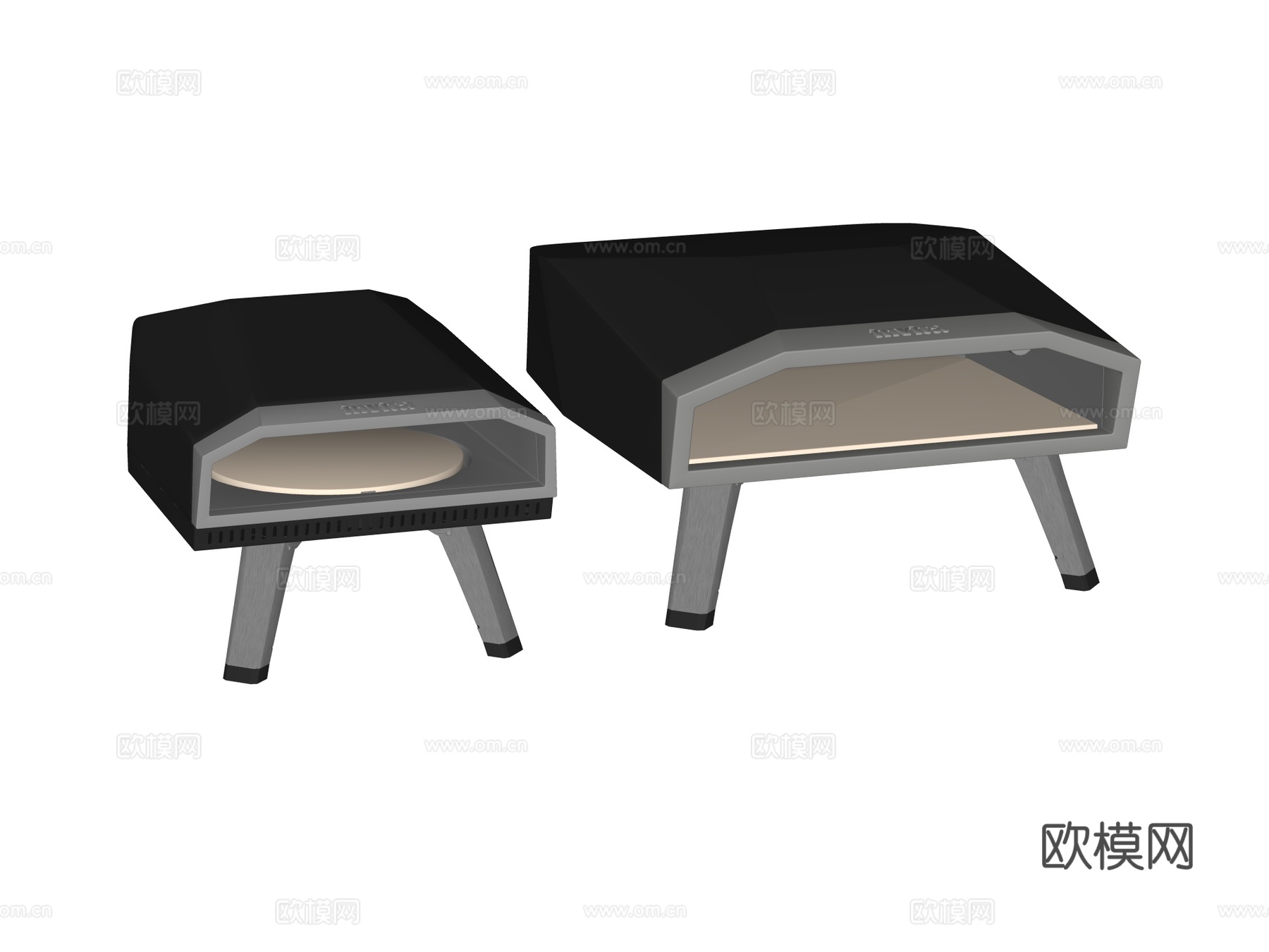 商用厨房设备 披萨炉su模型