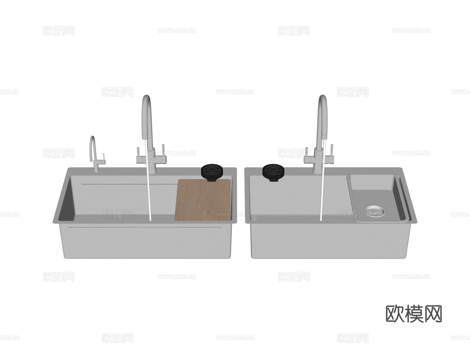 水槽菜盆洗菜盆su模型