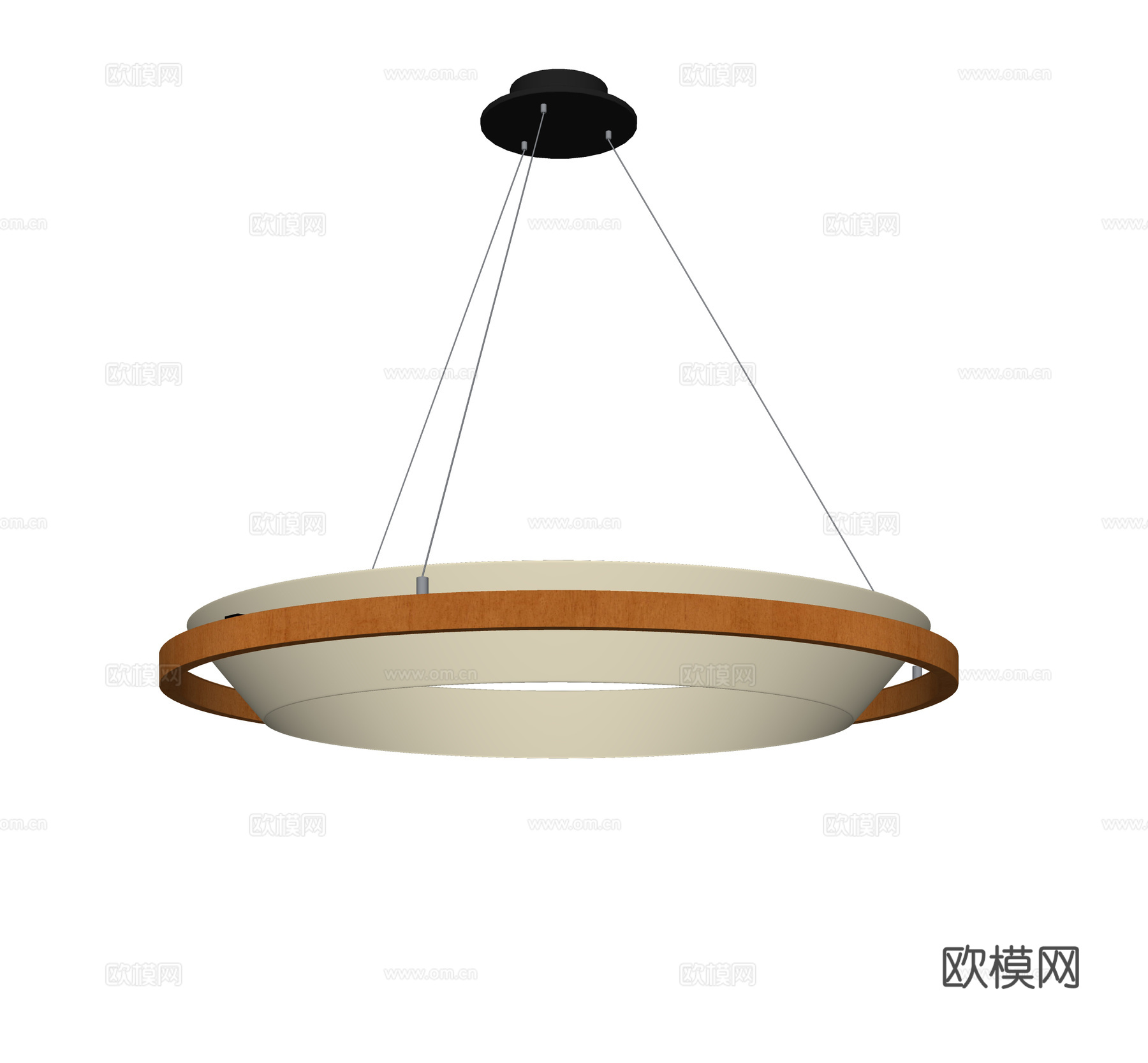 现代中古吊灯su模型