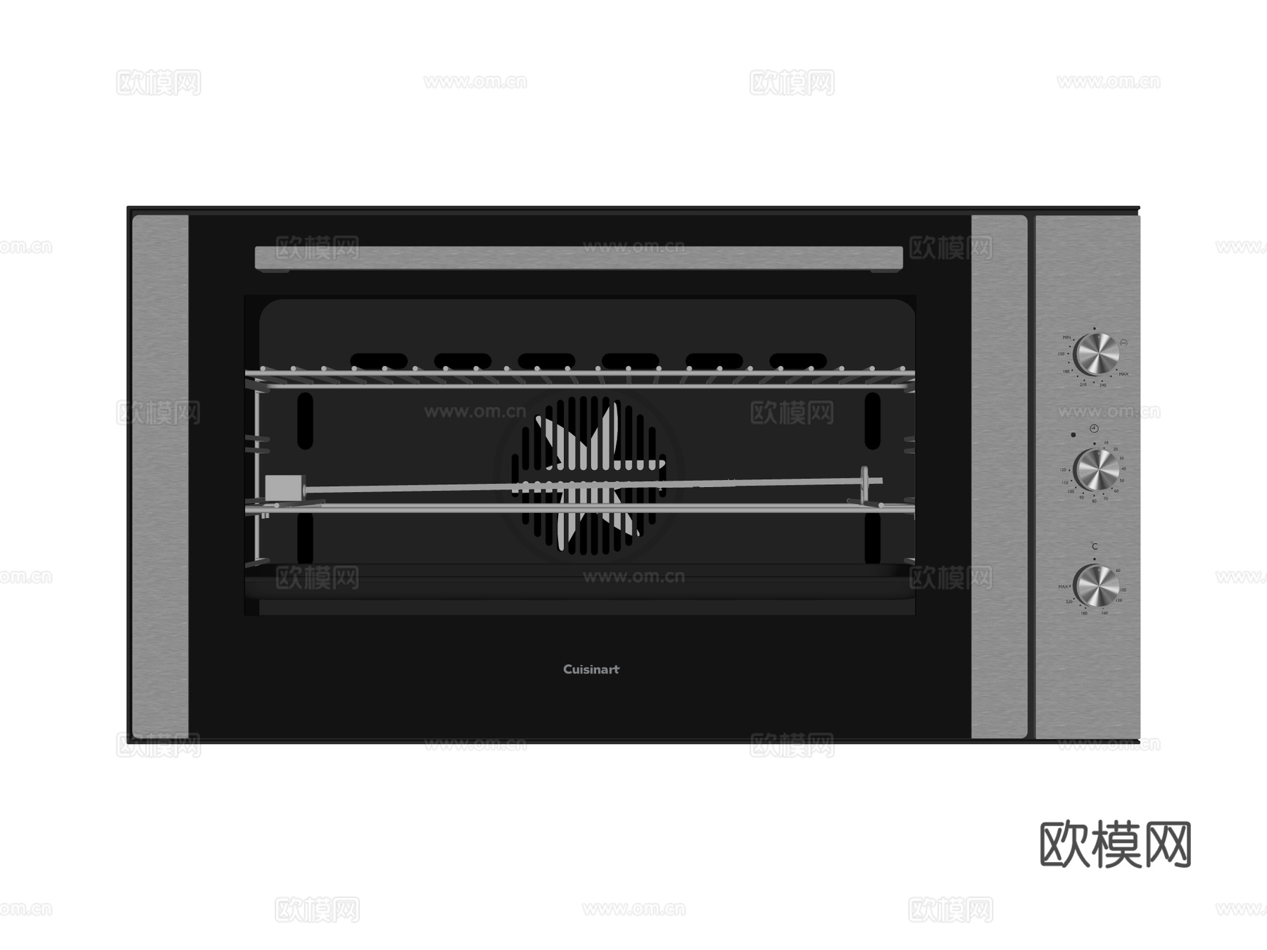 嵌入式蒸烤箱su模型
