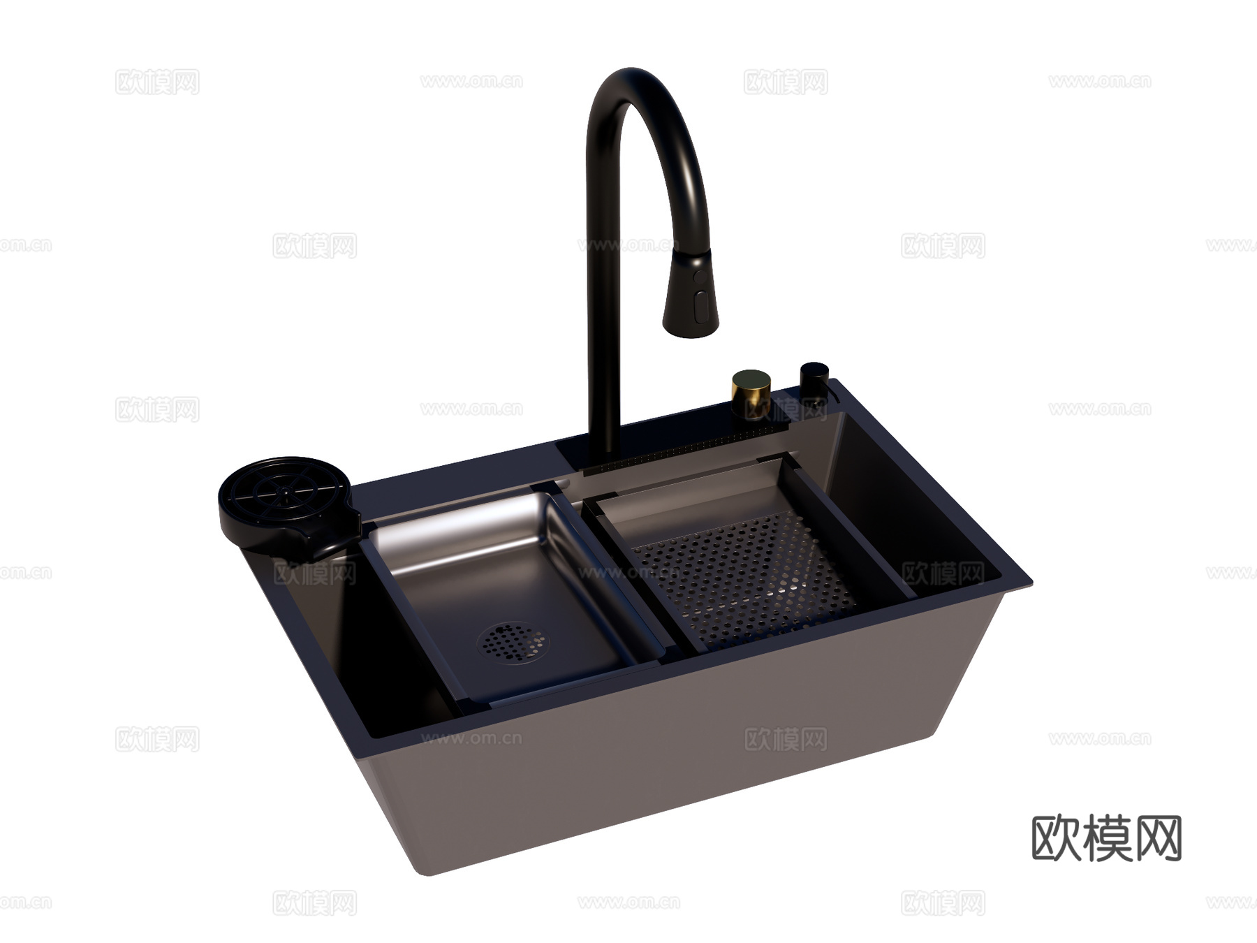 水槽菜盆洗菜盆su模型