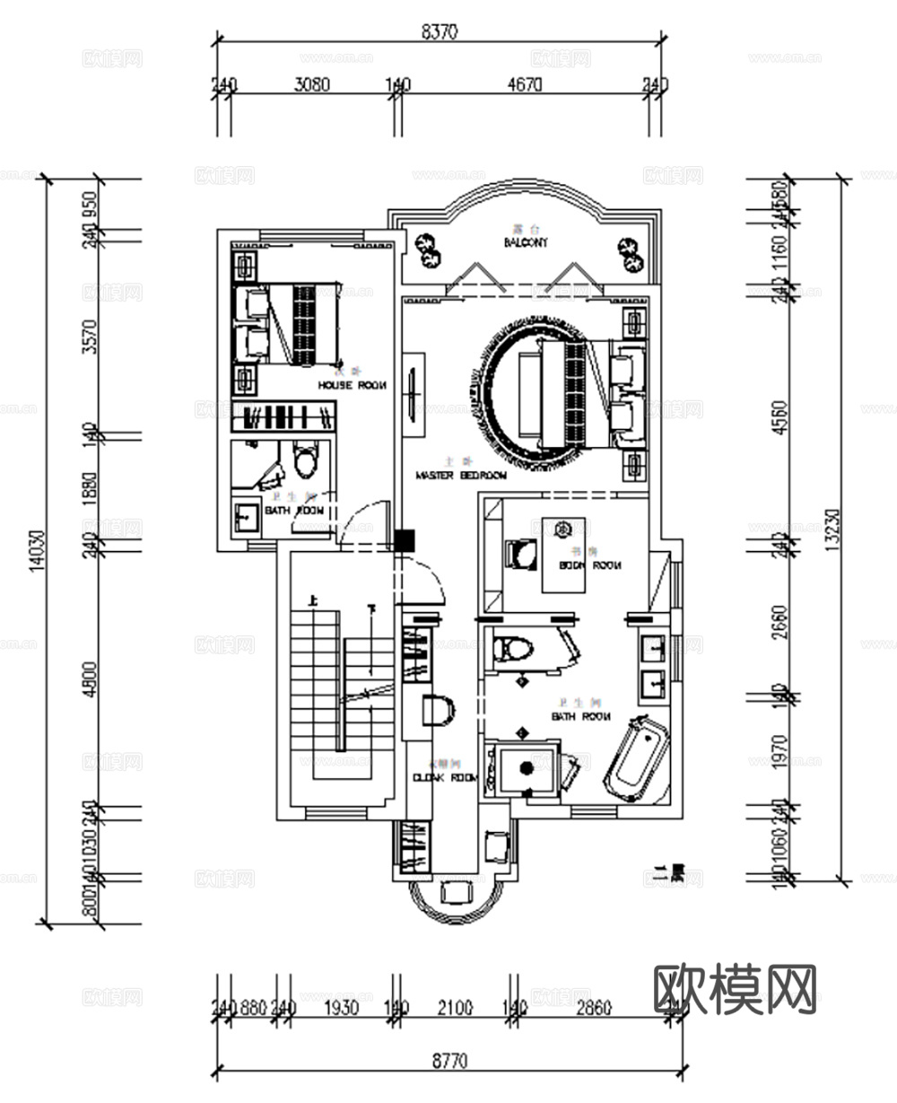10套新中式风格样板间大平层别墅CAD施工图附效果图cad施工图