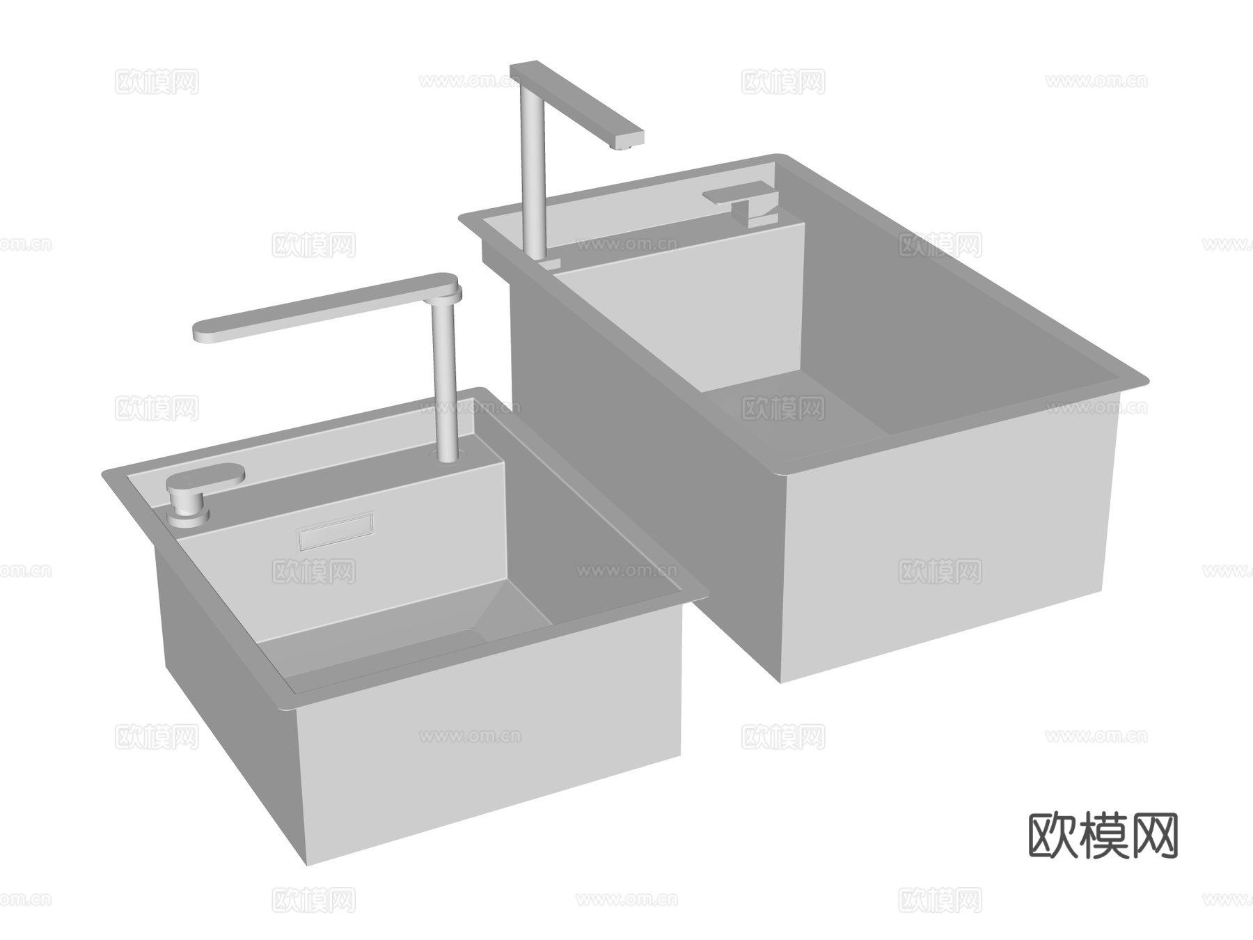 水槽菜盆洗菜盆su模型