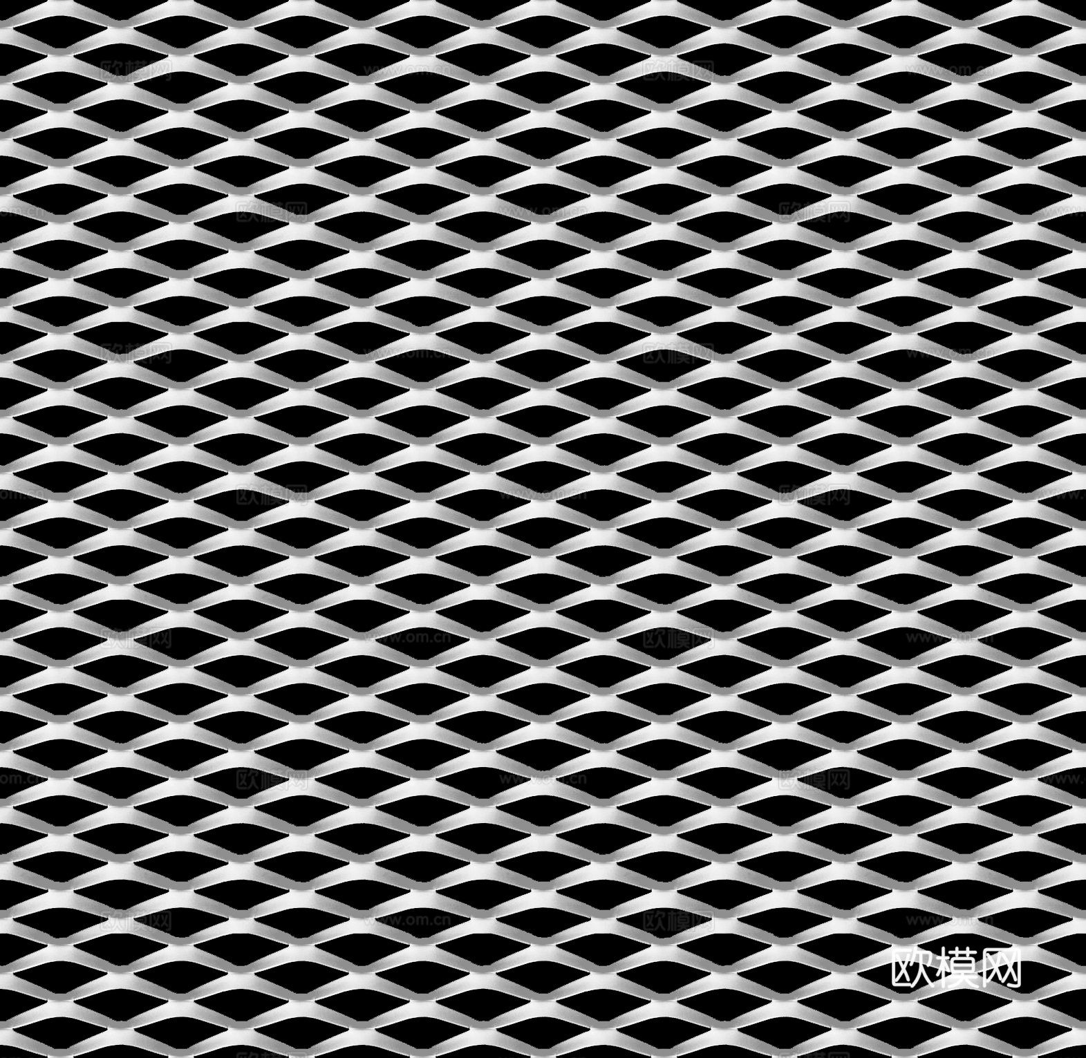 无缝工业风白色金属网格栅