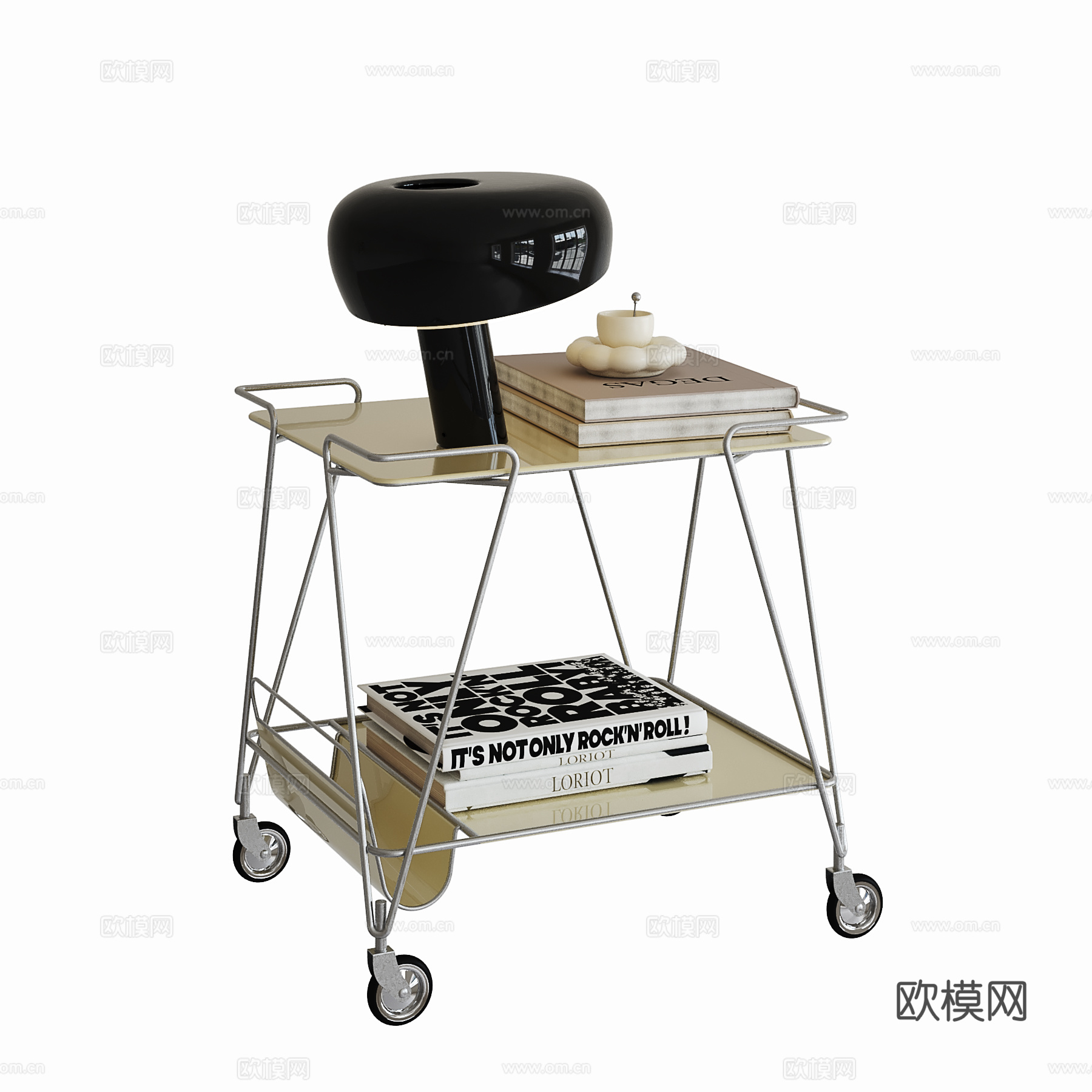 现代中古边几su模型