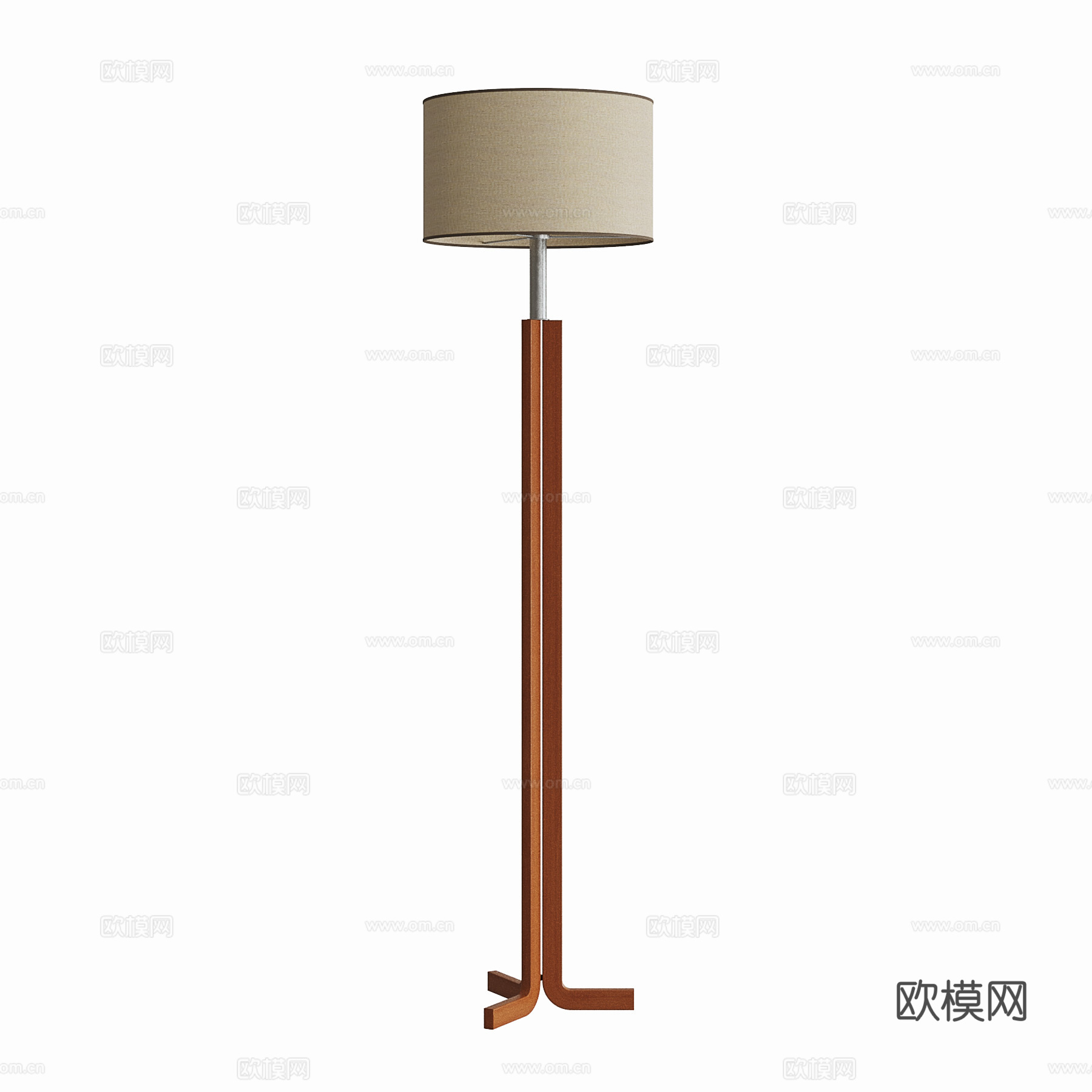 现代中古落地灯su模型