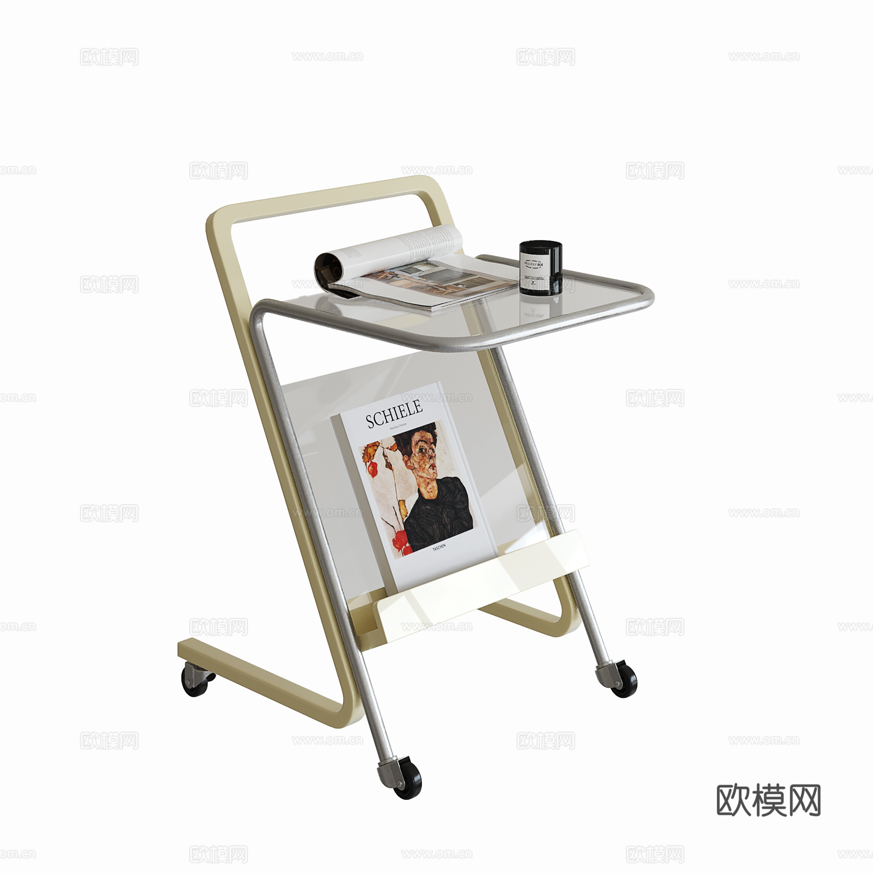 现代中古边几3d模型