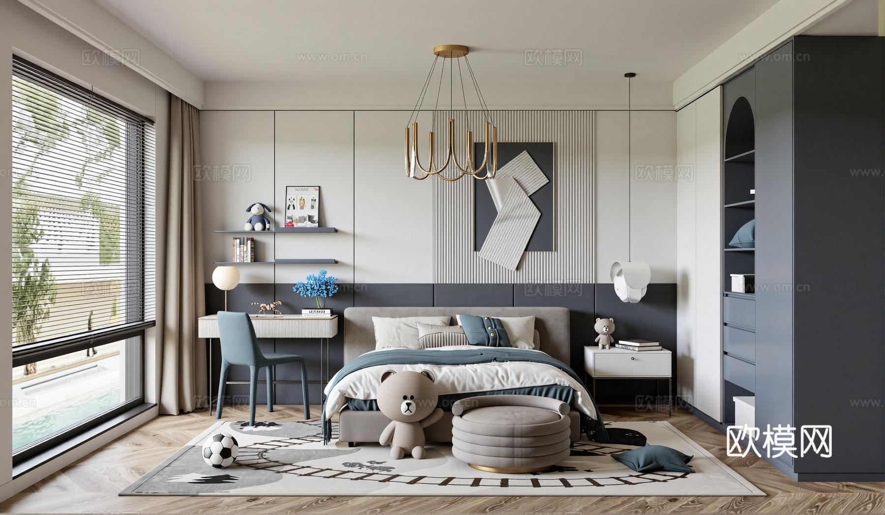 儿童房su模型