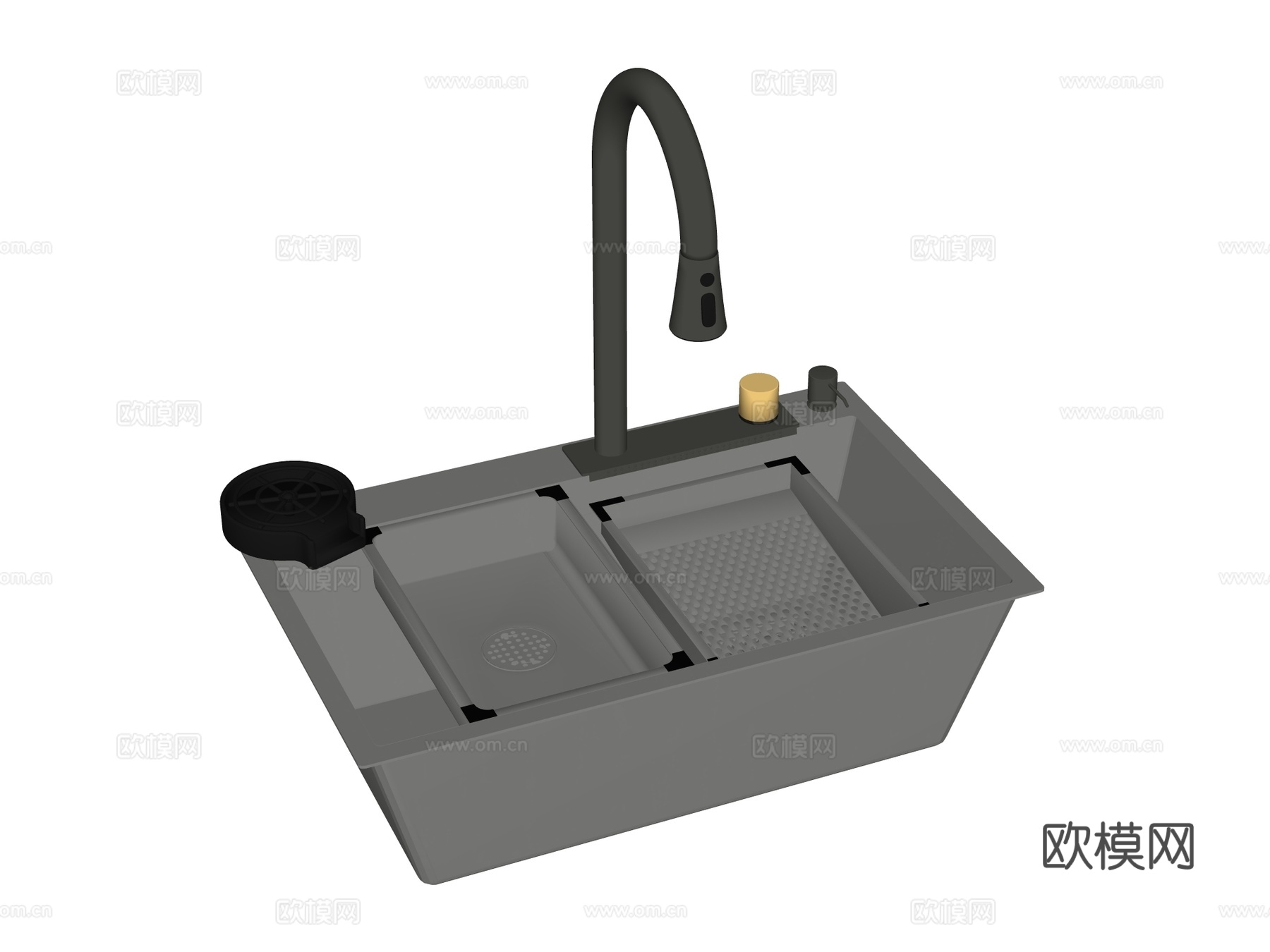 水槽菜盆洗菜盆su模型