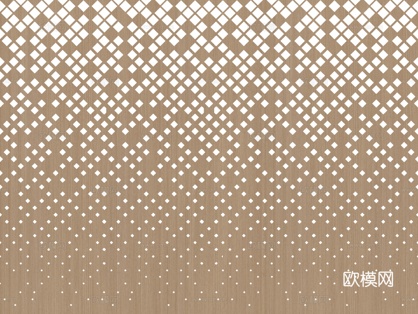 四边形木纹发光穿孔板