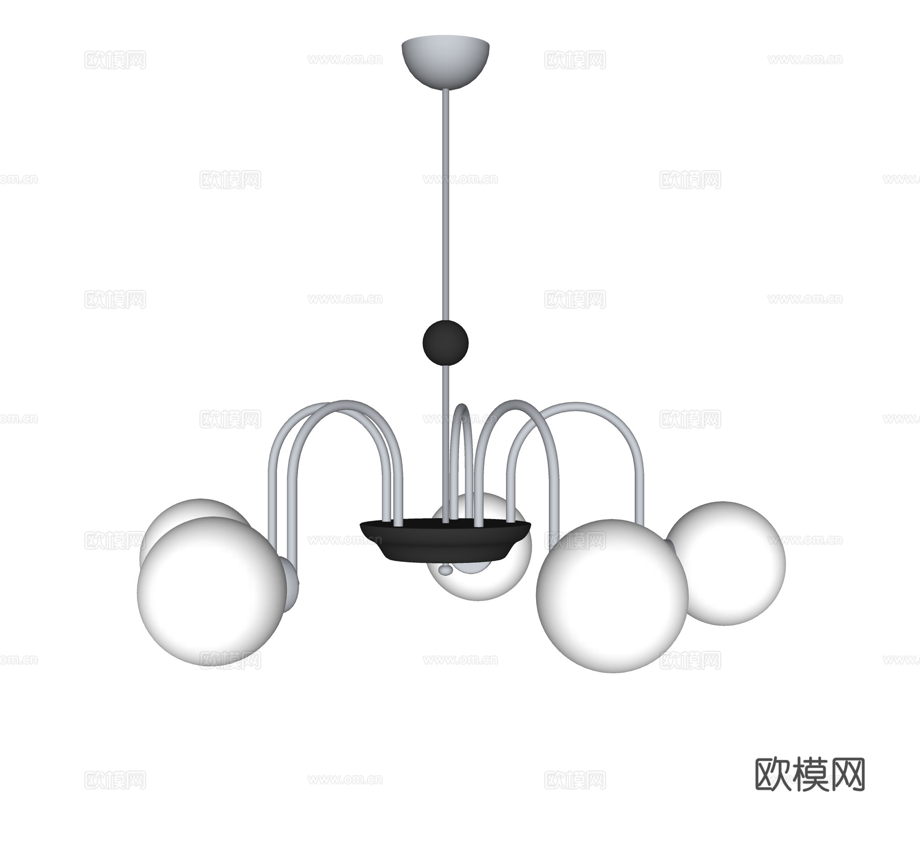 法式中古吊灯su模型