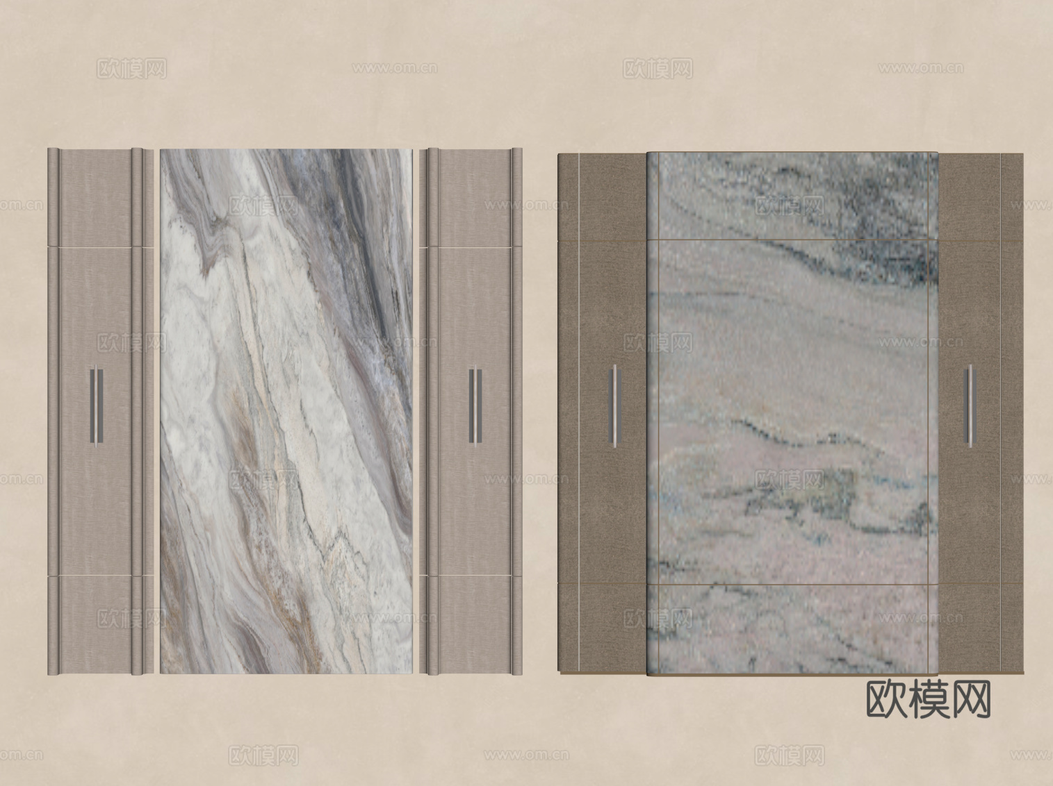 现代背景墙 沙发背景墙 电视背景墙su模型